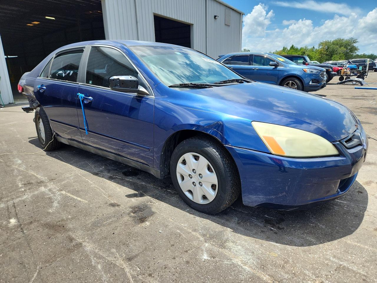 2003 Honda Accord Lx Blue vin: 1HGCM56353A028571