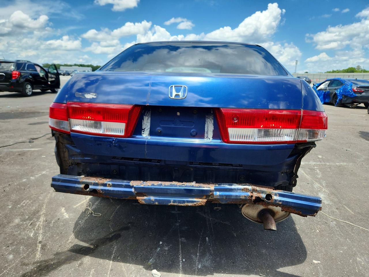 2003 Honda Accord Lx Blue vin: 1HGCM56353A028571