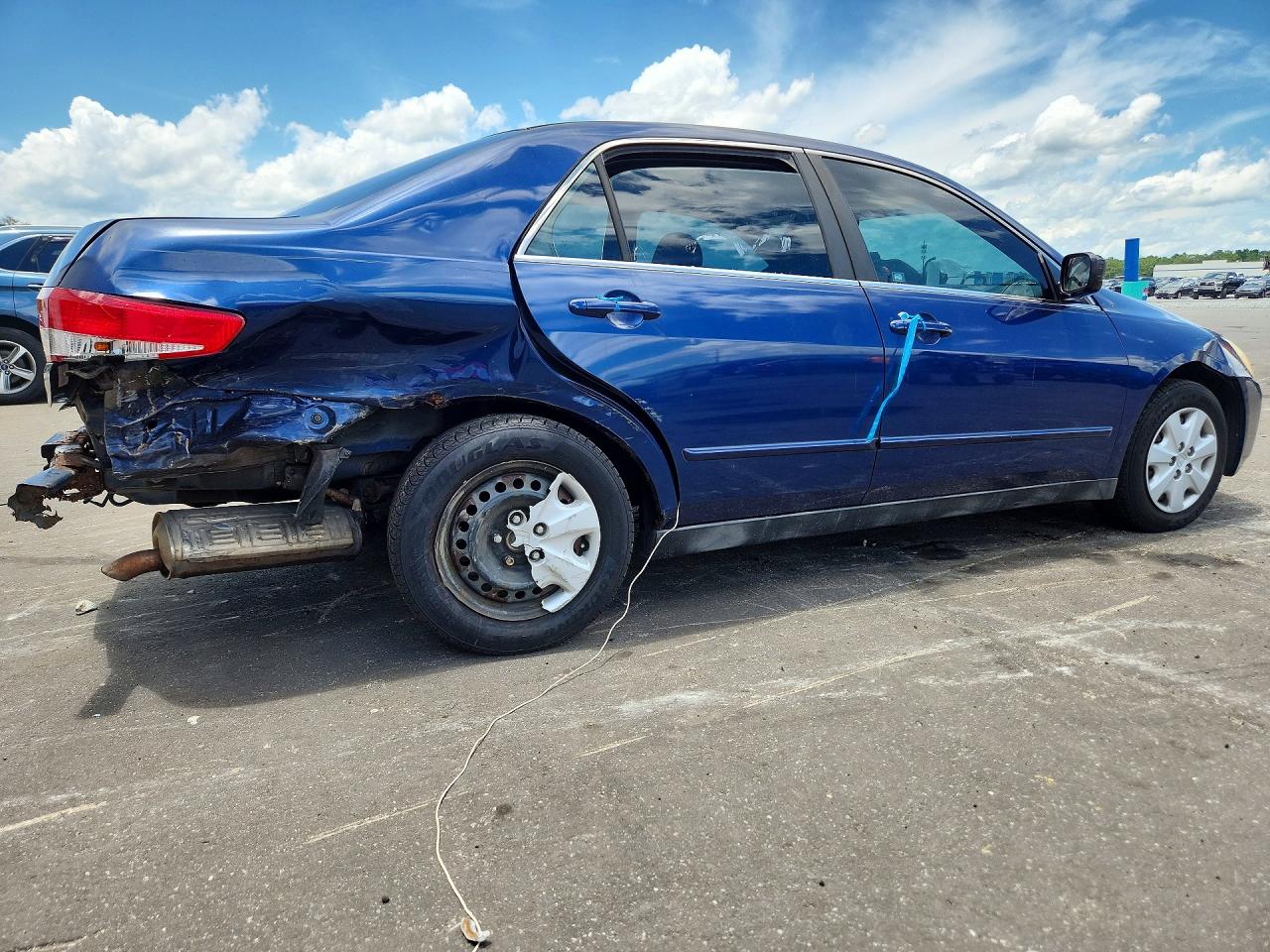 2003 Honda Accord Lx Blue vin: 1HGCM56353A028571
