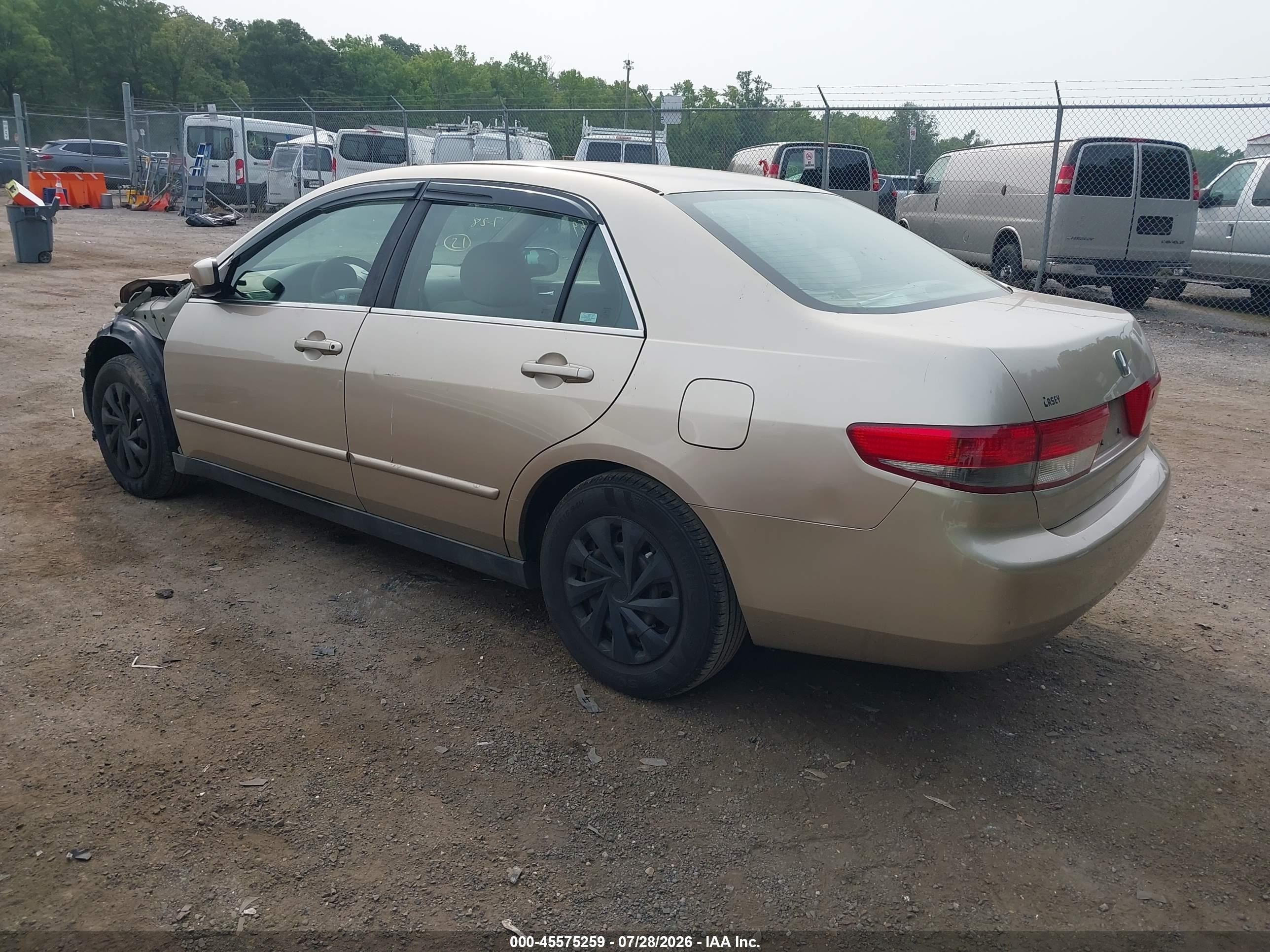 2003 Honda Accord Sdn Lx Золотой vin: 1HGCM56353A077284