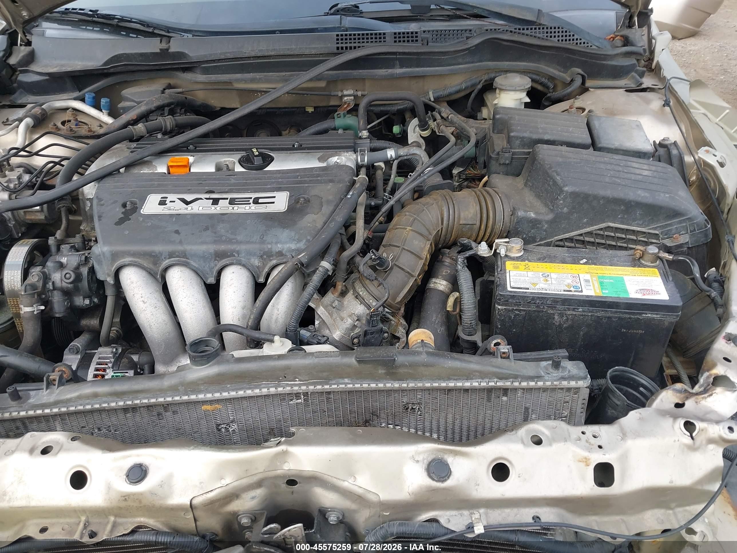 2003 Honda Accord Sdn Lx Золотой vin: 1HGCM56353A077284
