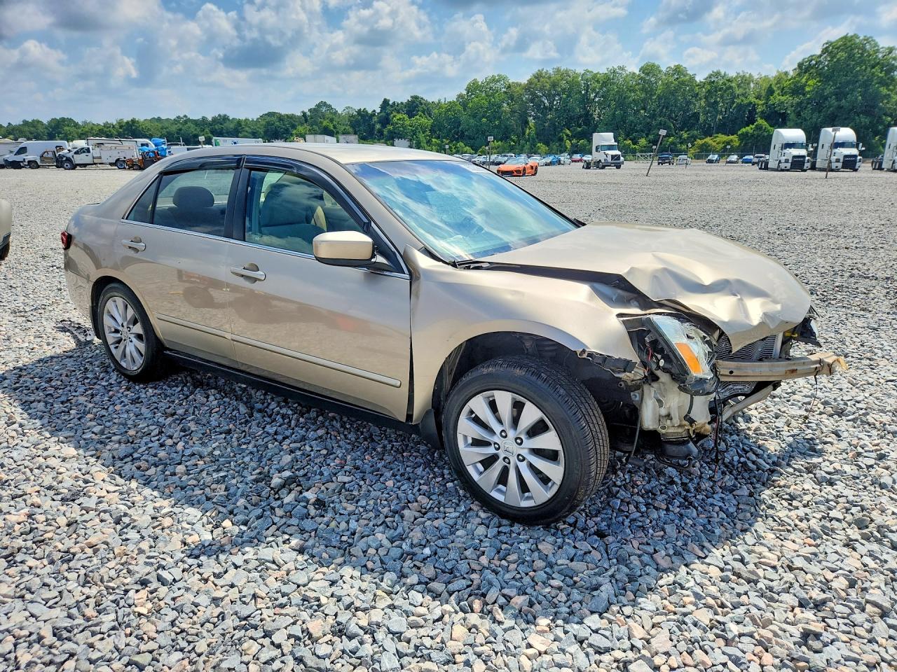 2003 Honda Accord Lx Tan vin: 1HGCM56353A103236