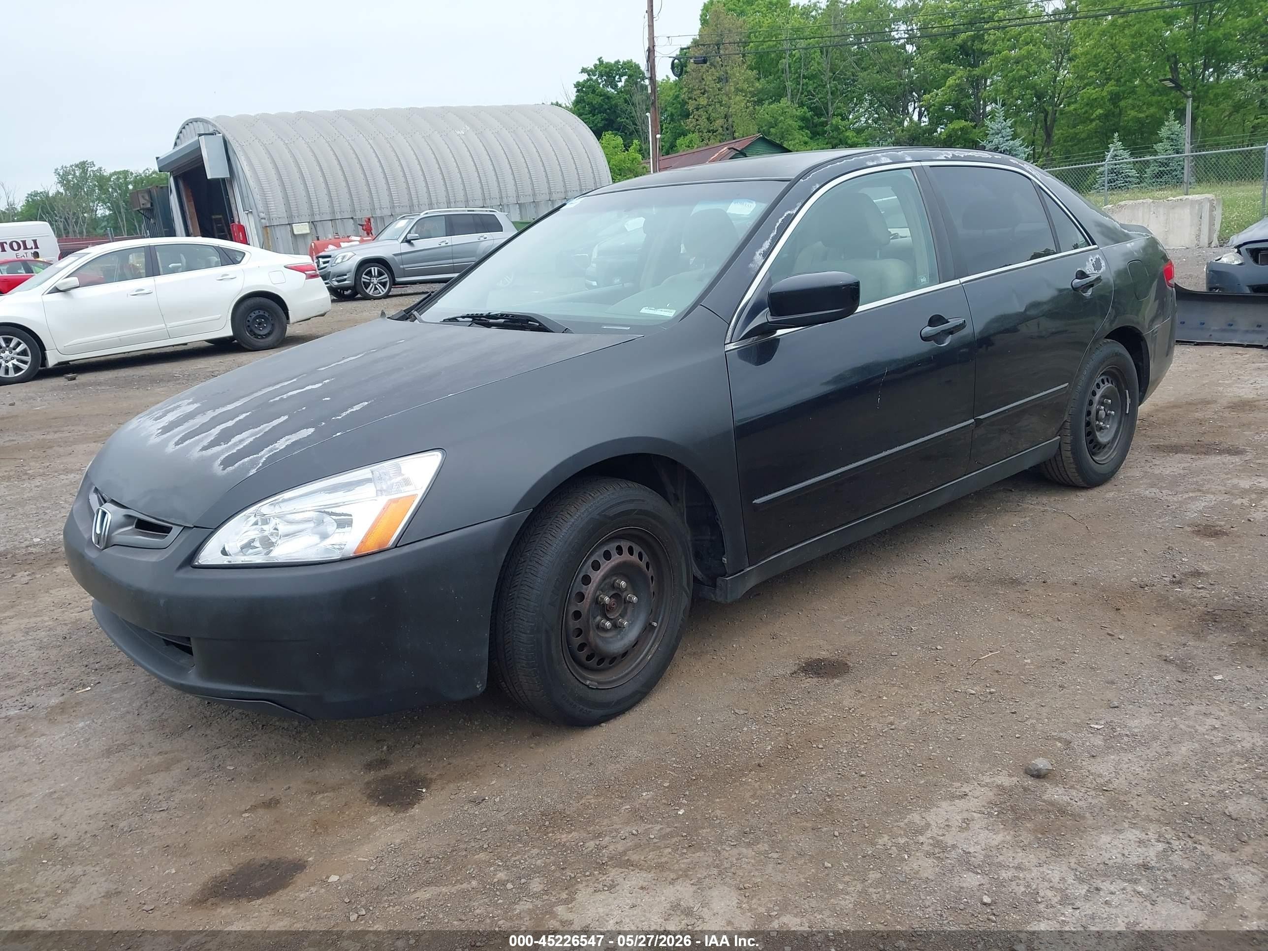 2003 Honda Accord 2.4 Lx Black vin: 1HGCM56353A106556