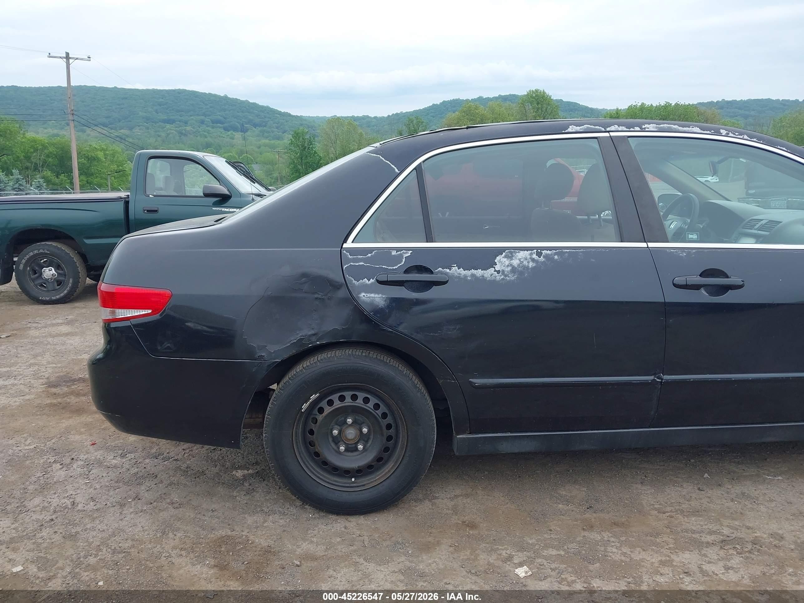 2003 Honda Accord 2.4 Lx Black vin: 1HGCM56353A106556