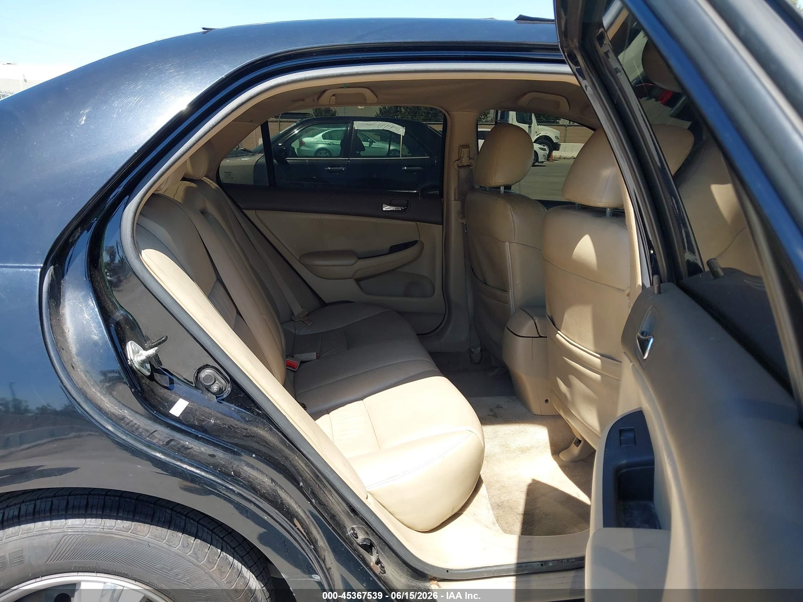 2003 Honda Accord 2.4 Lx Black vin: 1HGCM56353A115550
