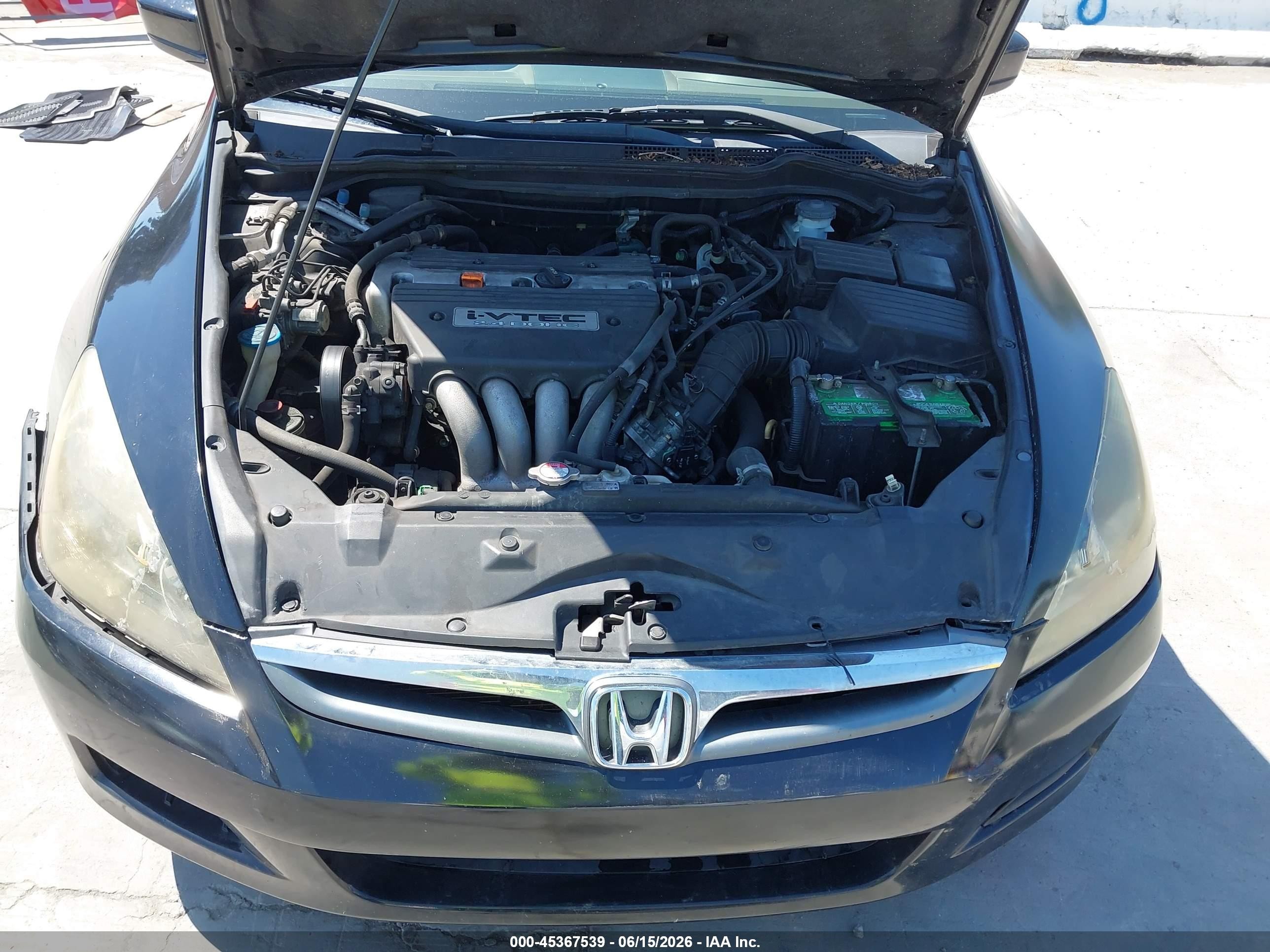 2003 Honda Accord 2.4 Lx Black vin: 1HGCM56353A115550