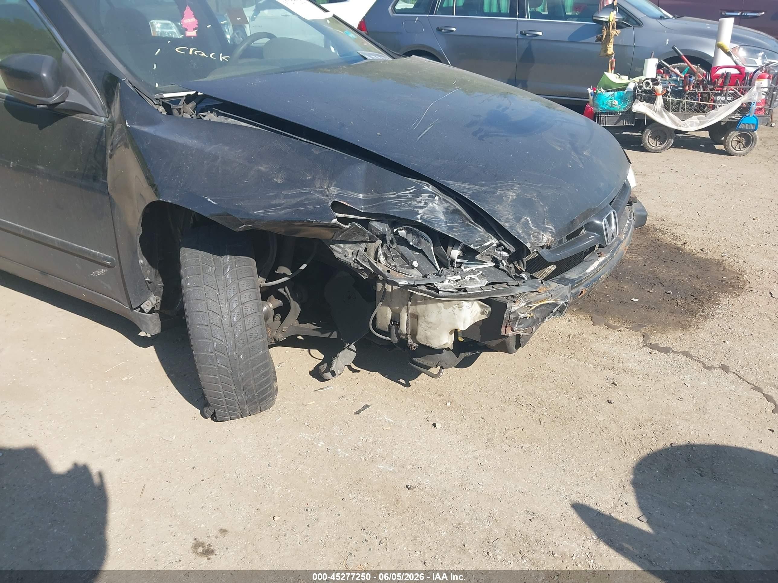 2004 Honda Accord 2.4 Lx Black vin: 1HGCM56354A041449