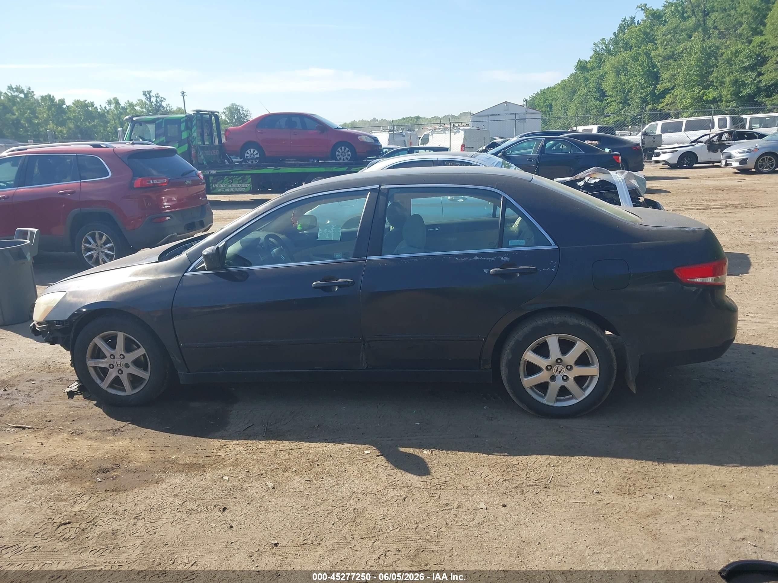 2004 Honda Accord 2.4 Lx Black vin: 1HGCM56354A041449