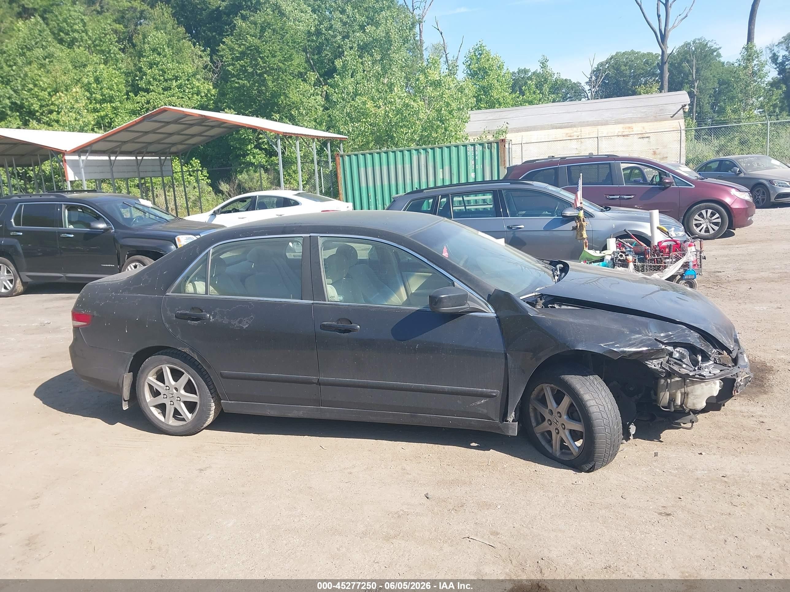 2004 Honda Accord 2.4 Lx Black vin: 1HGCM56354A041449