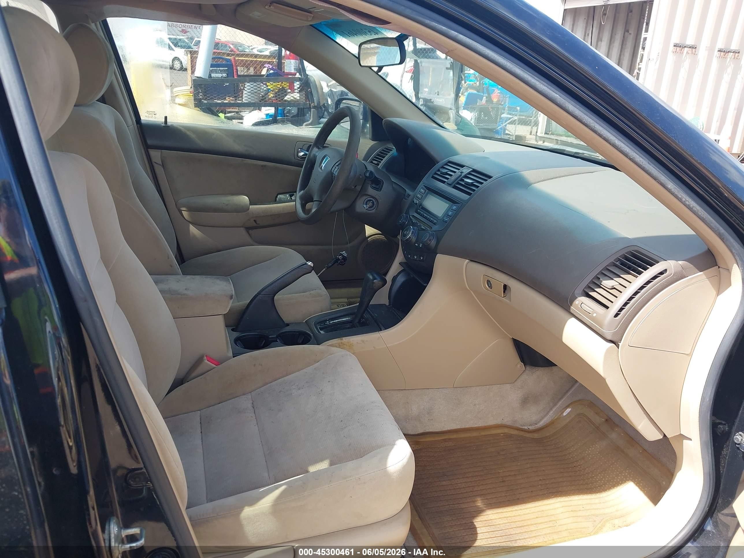 2004 Honda Accord 2.4 Lx Black vin: 1HGCM56354A126503