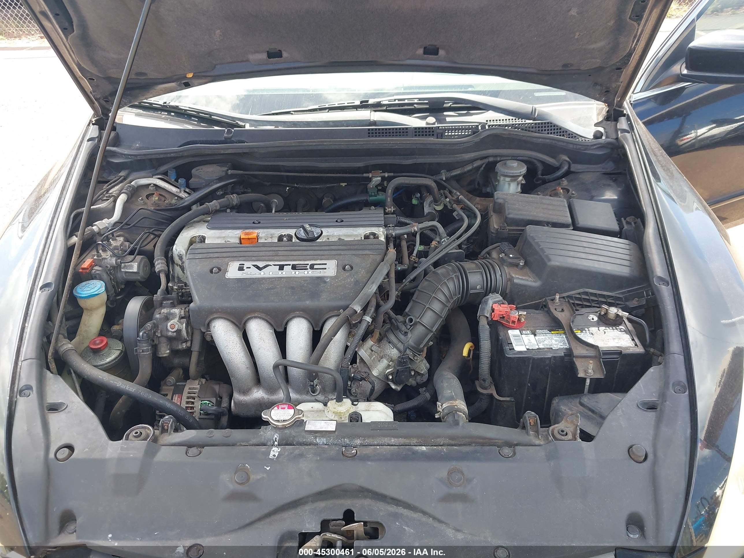 2004 Honda Accord 2.4 Lx Black vin: 1HGCM56354A126503