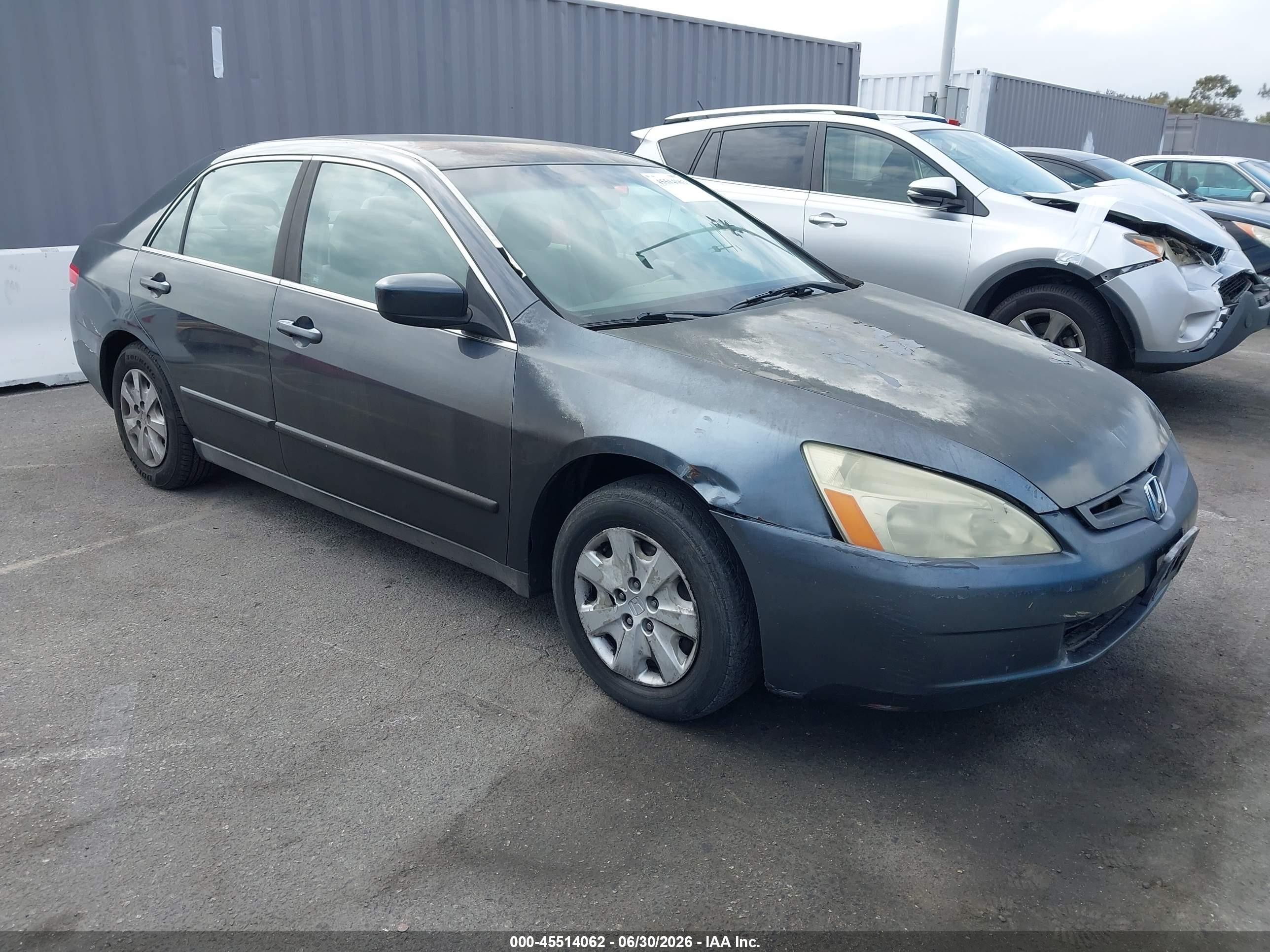 2004 Honda Accord 2.4 Lx Gray vin: 1HGCM56354A133788