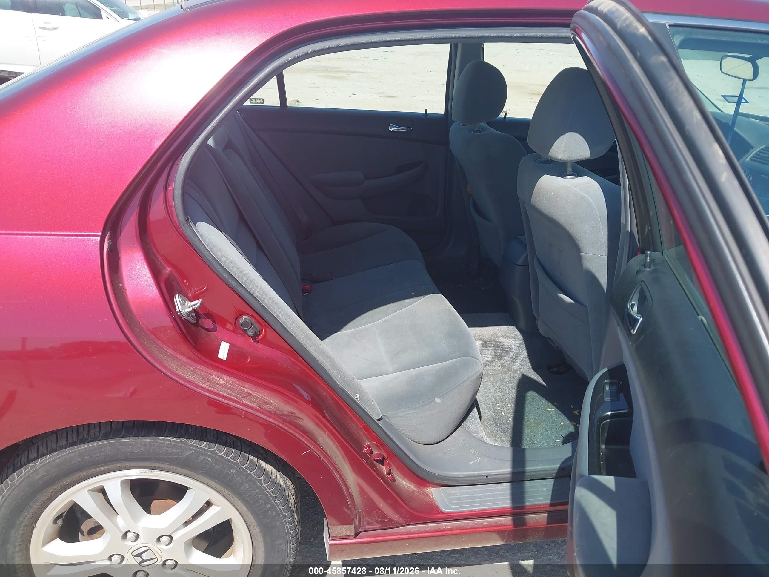 2006 Honda Accord 2.4 Se Red vin: 1HGCM56356A023827
