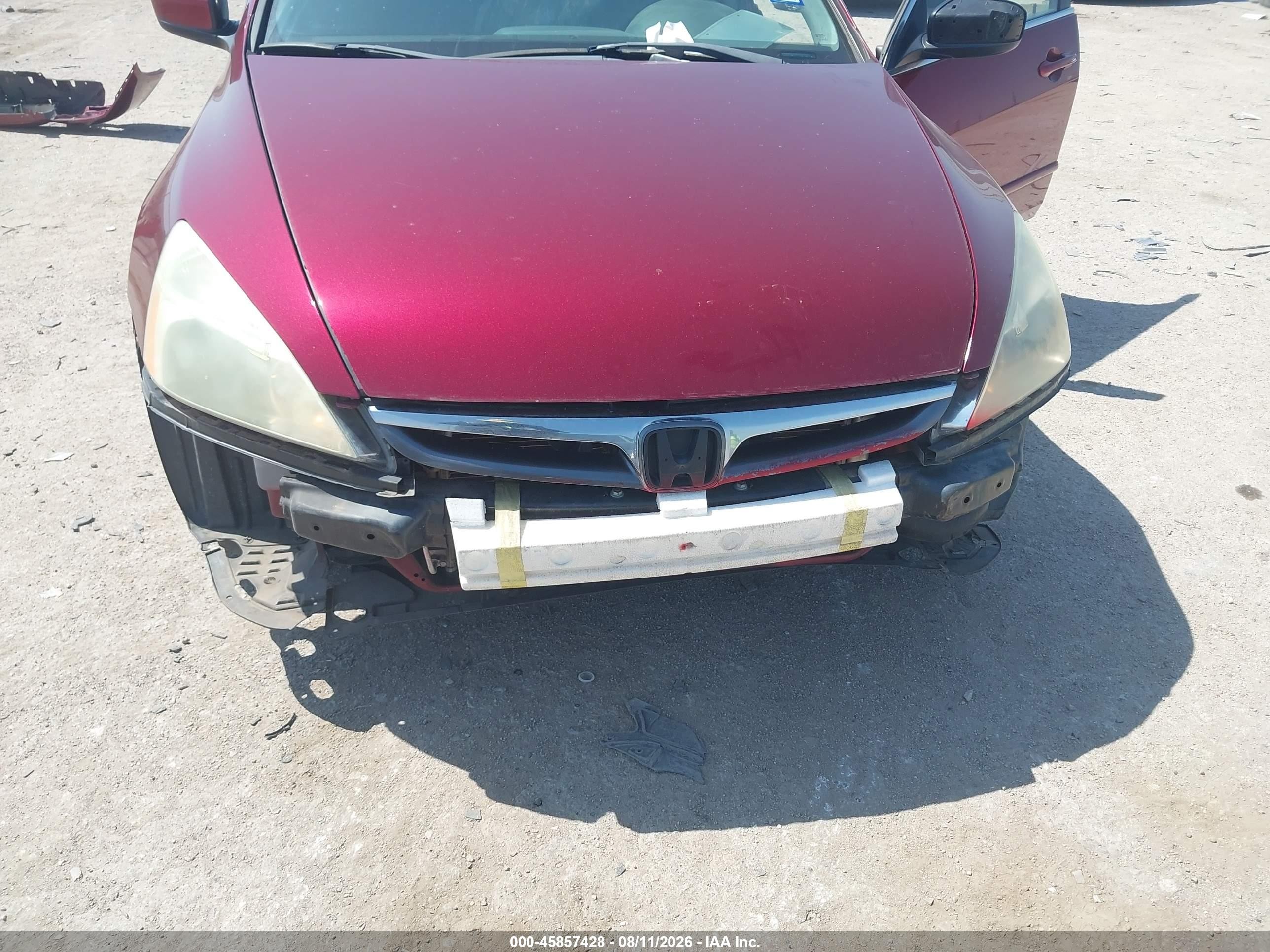 2006 Honda Accord 2.4 Se Red vin: 1HGCM56356A023827