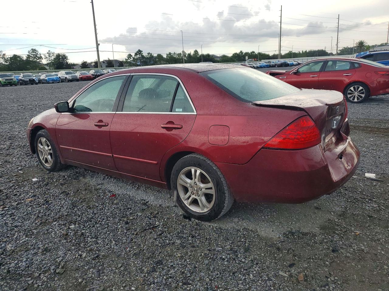 2006 Honda Accord Se Burgundy vin: 1HGCM56356A064412