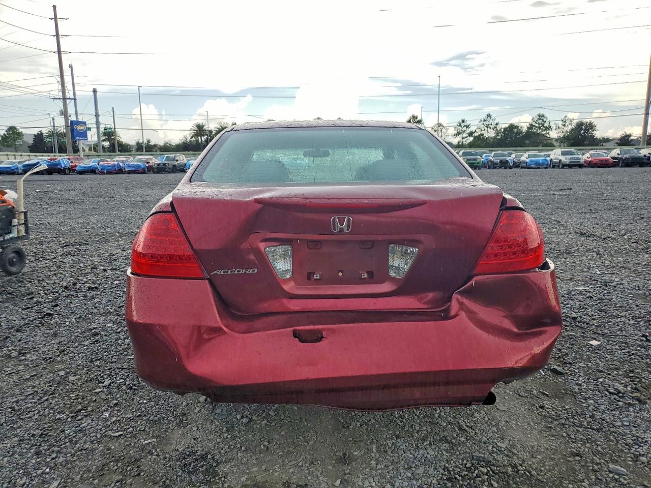 2006 Honda Accord Se Burgundy vin: 1HGCM56356A064412