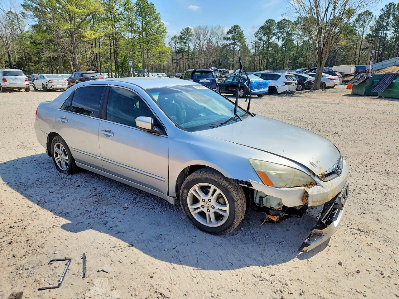 2006 Honda Accord Серебряный vin: 1HGCM56356A076088