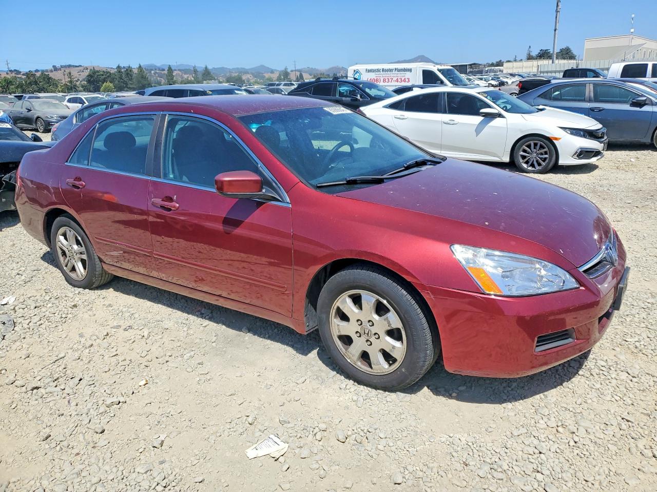 2006 Honda Accord Se Red vin: 1HGCM56356A083476