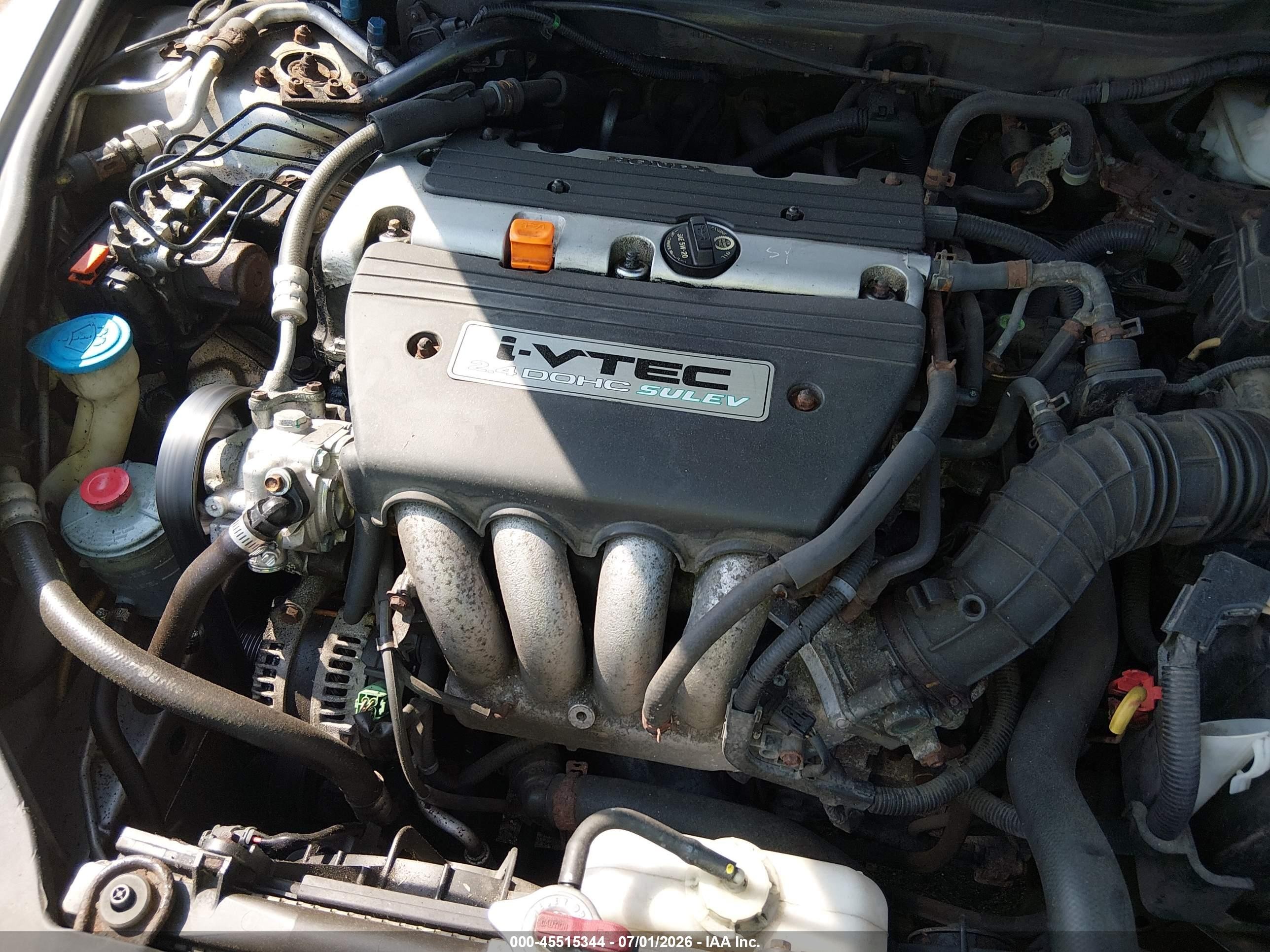 2006 Honda Accord 2.4 Se Silver vin: 1HGCM56356A090816