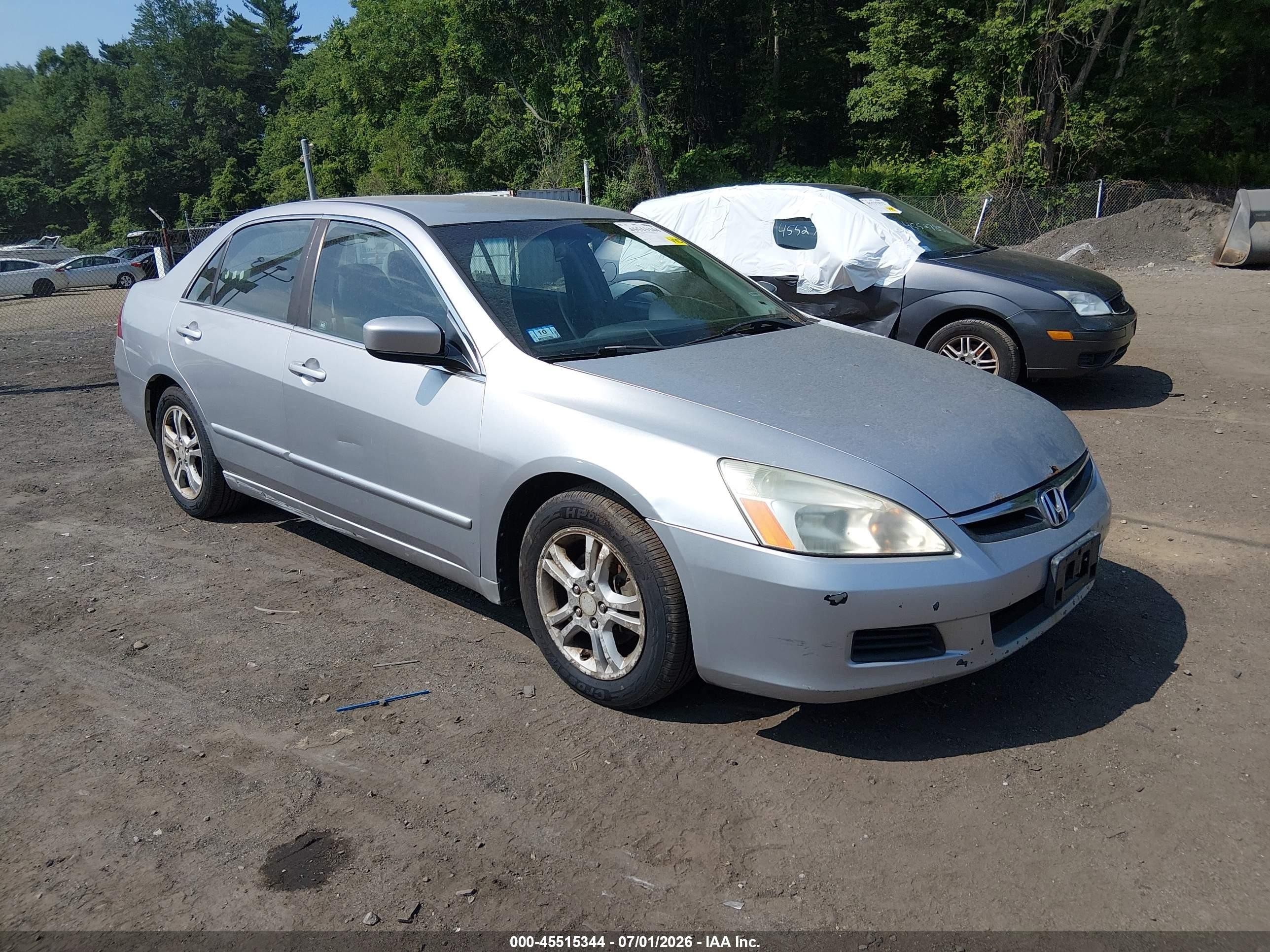 2006 Honda Accord 2.4 Se Silver vin: 1HGCM56356A090816