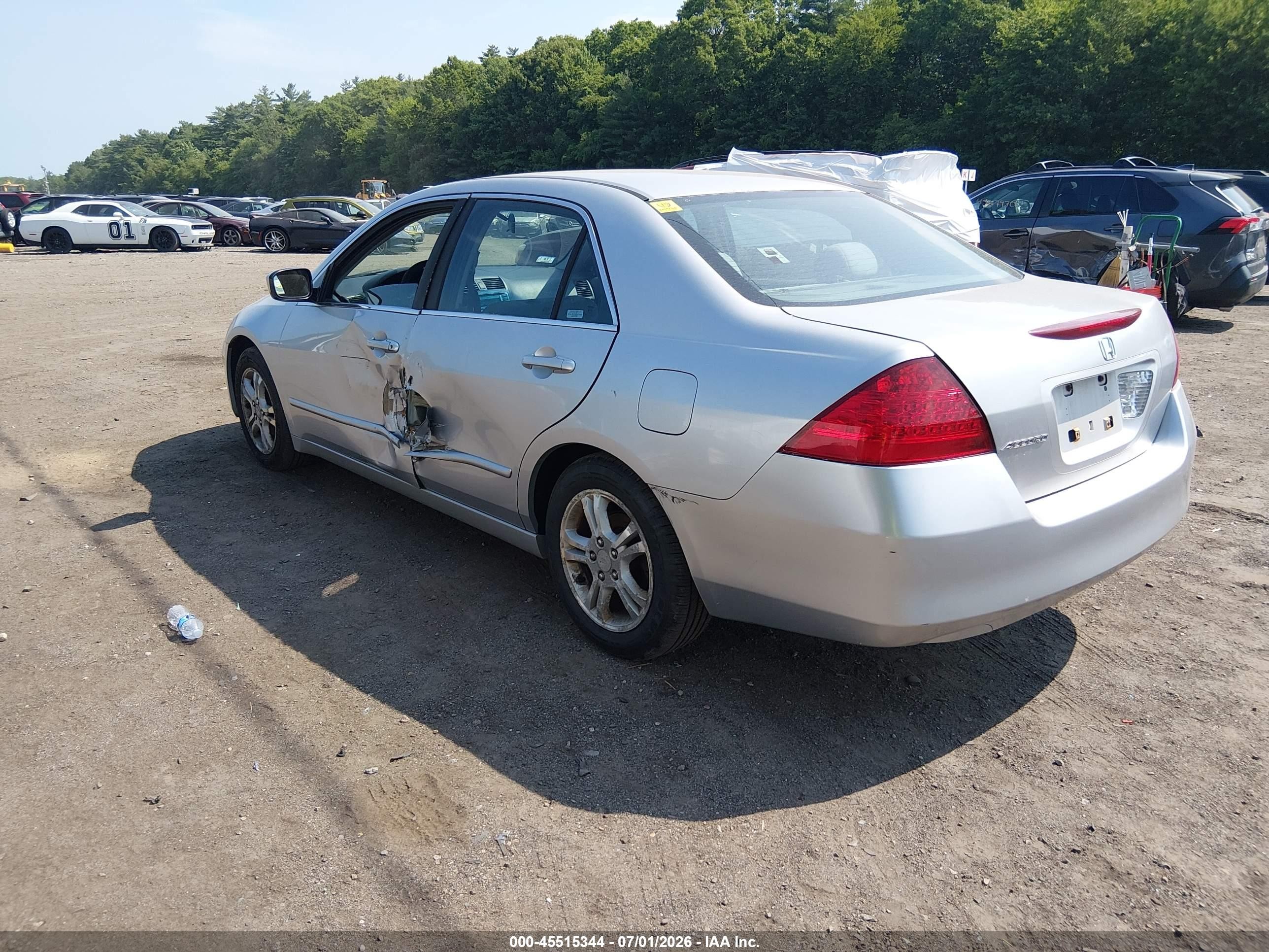 2006 Honda Accord 2.4 Se Silver vin: 1HGCM56356A090816