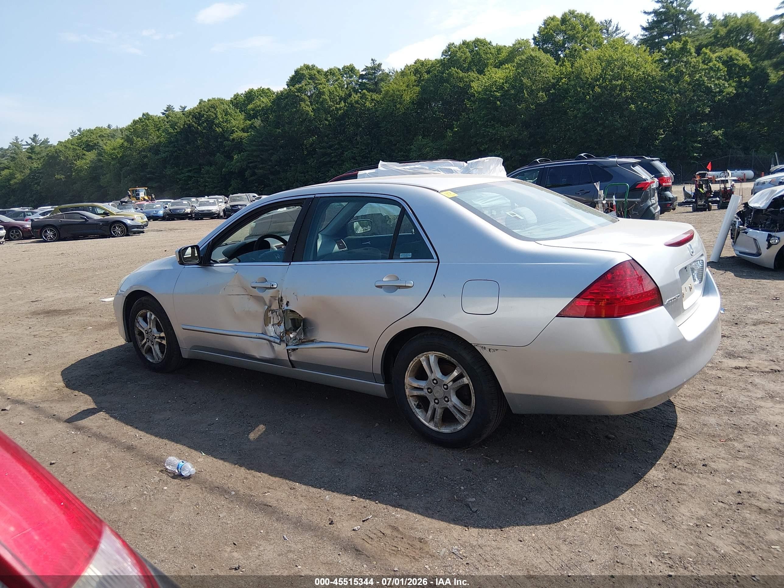 2006 Honda Accord 2.4 Se Silver vin: 1HGCM56356A090816