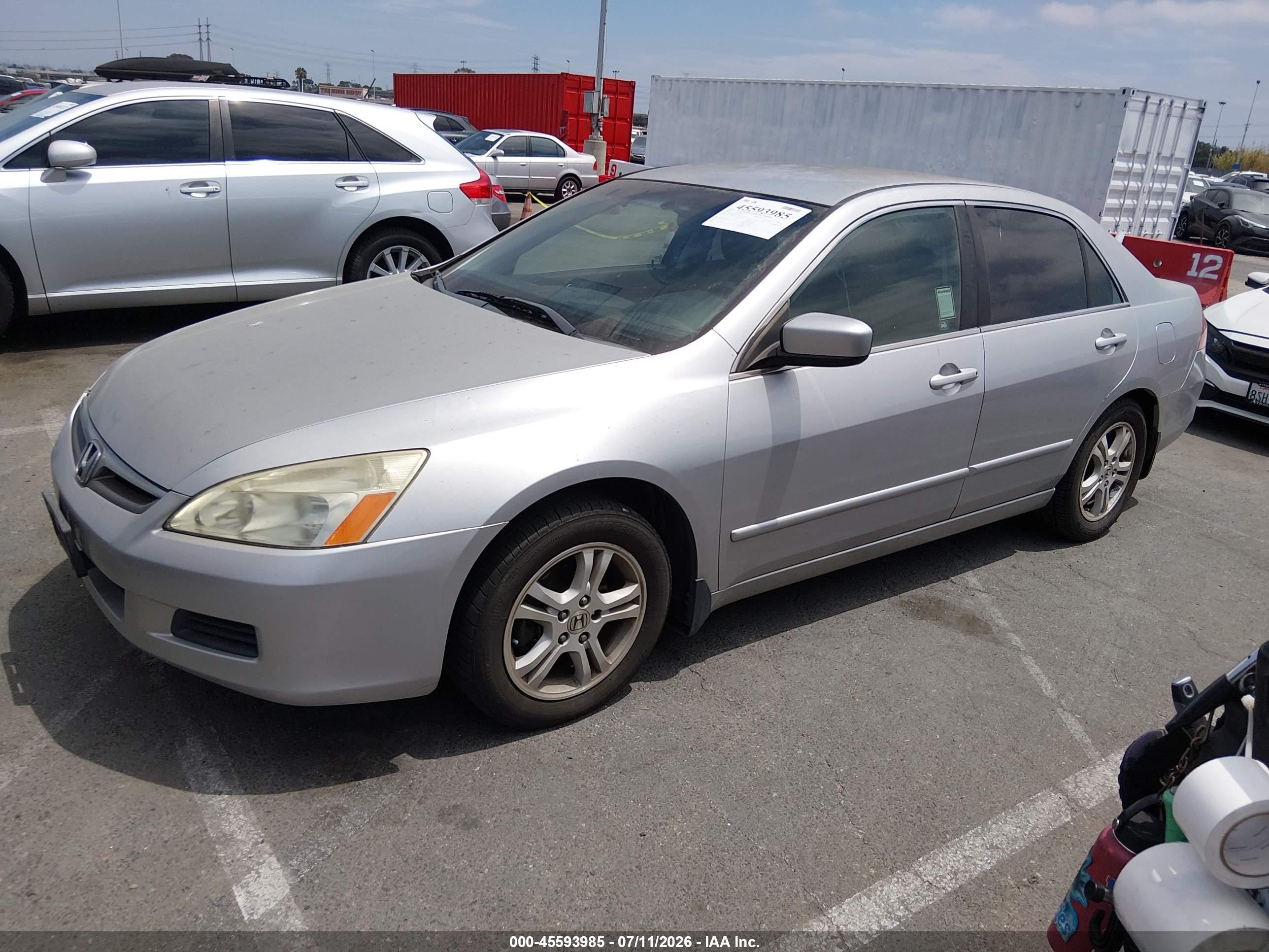 2006 Honda Accord 2.4 Se Gray vin: 1HGCM56356A119389
