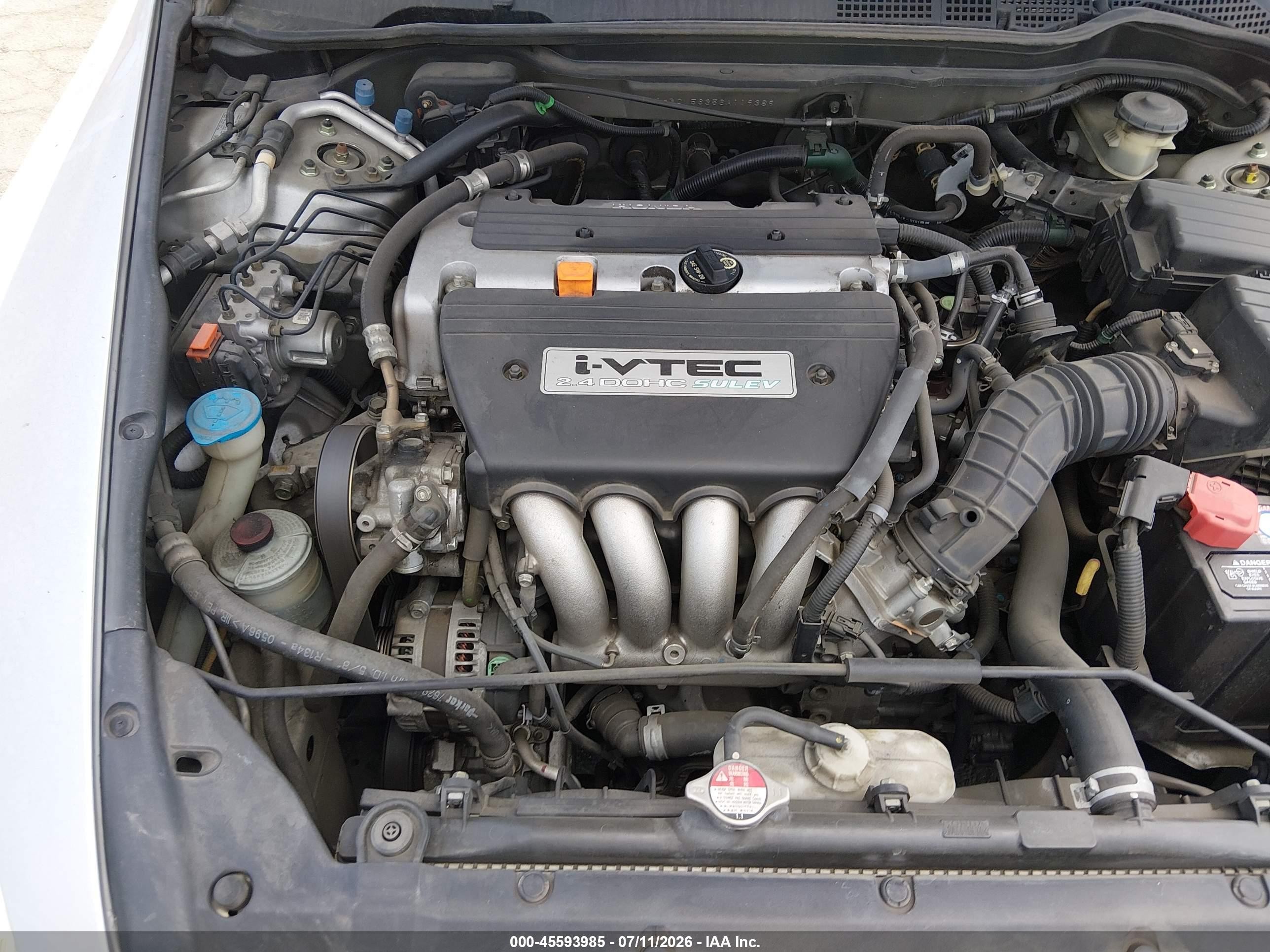 2006 Honda Accord 2.4 Se Gray vin: 1HGCM56356A119389