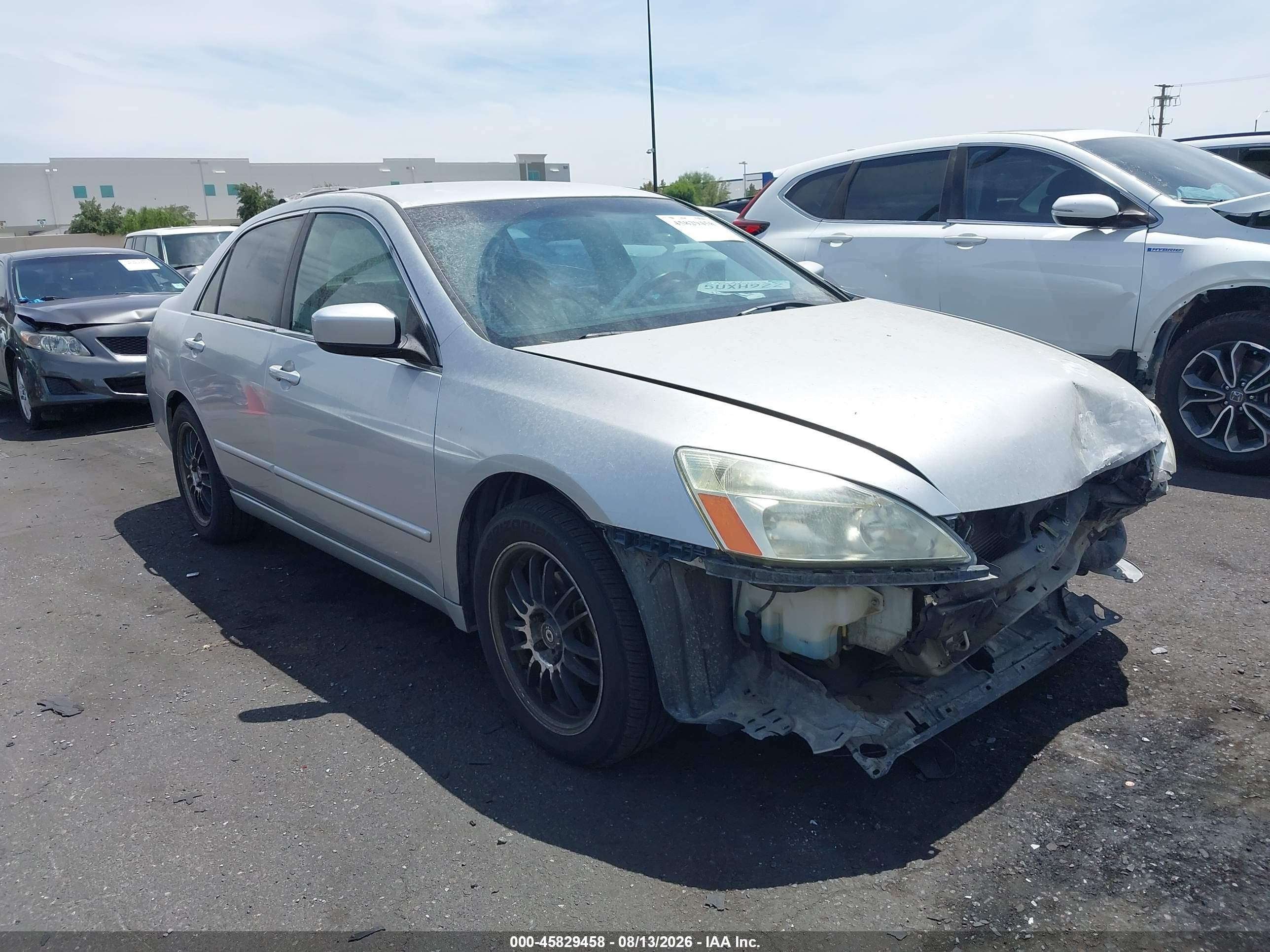 2006 Honda Accord 2.4 Se Silver vin: 1HGCM56356A133485