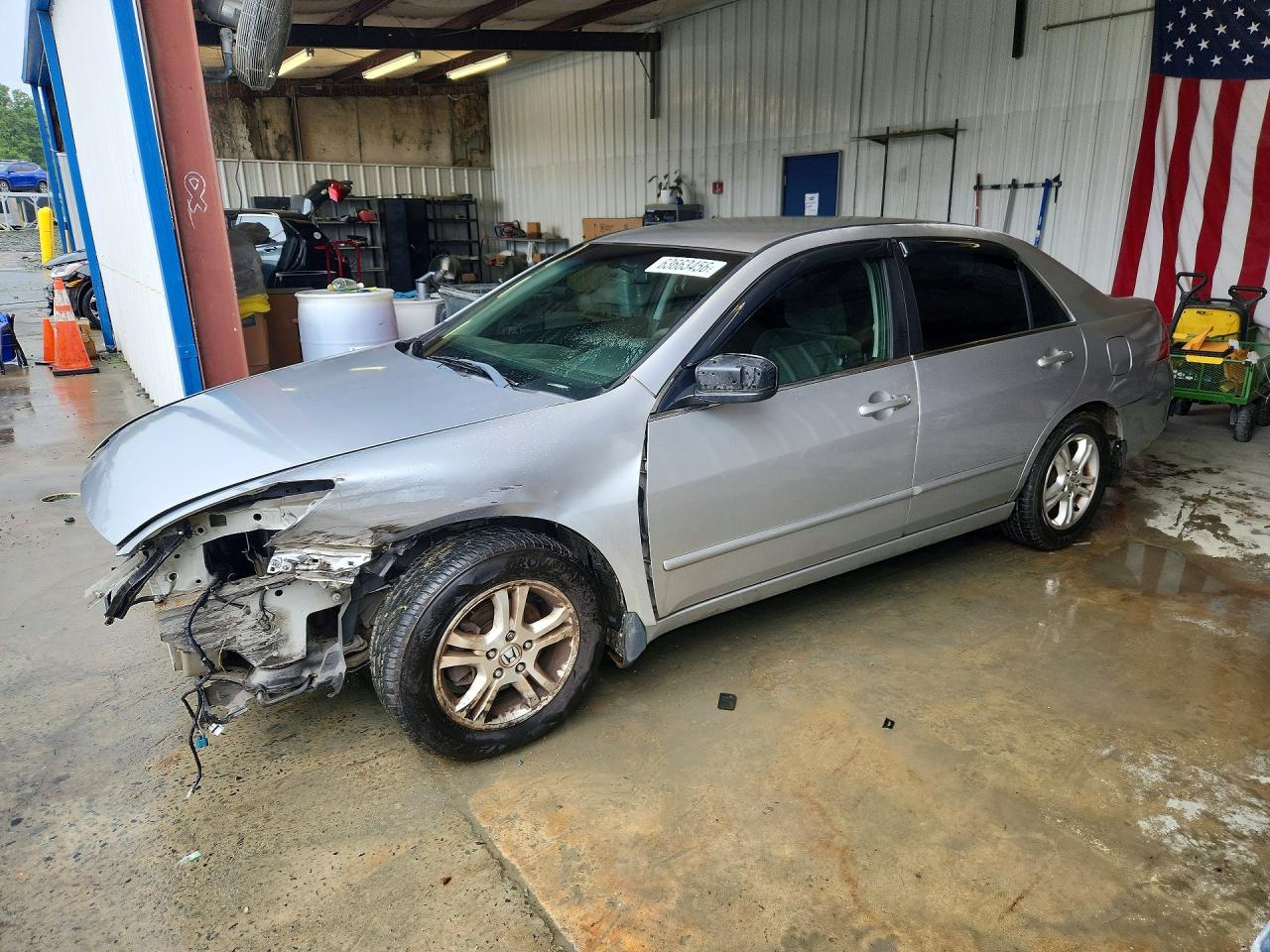 2006 Honda Accord Se Silver vin: 1HGCM56356A160623