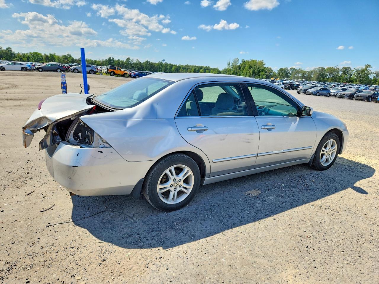 2006 Honda Accord Se Silver vin: 1HGCM56356A166647
