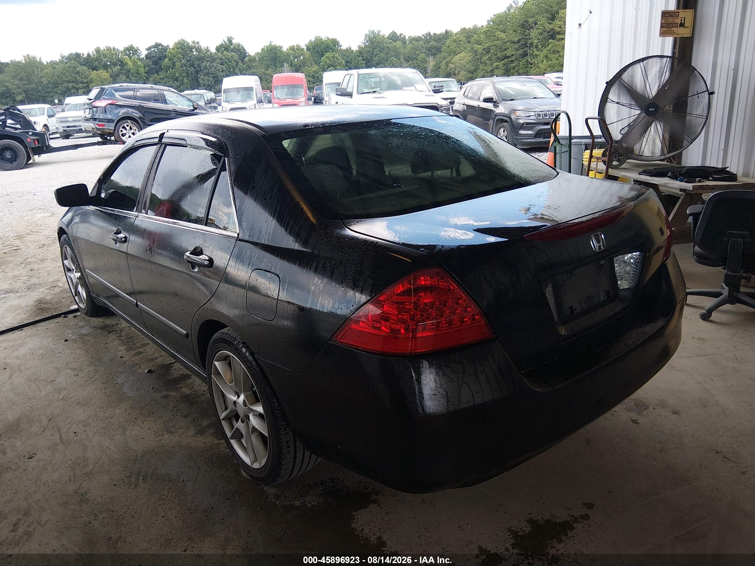 2006 Honda Accord 2.4 Se Black vin: 1HGCM56356A173890