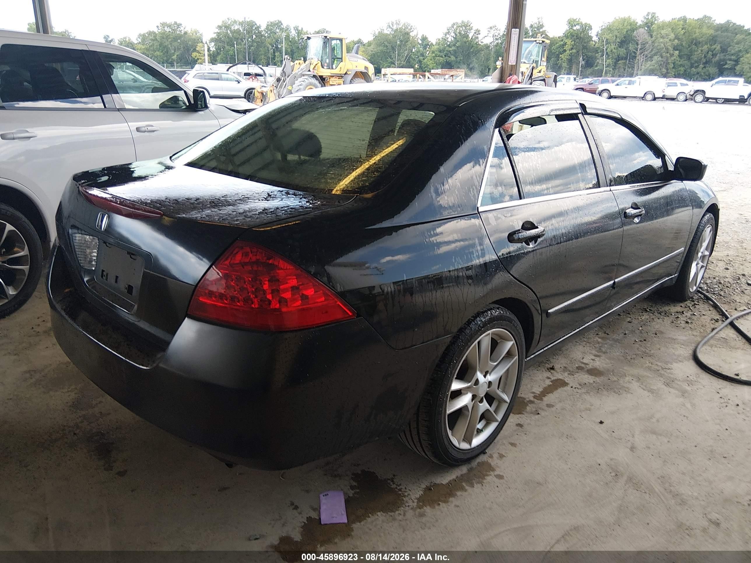 2006 Honda Accord 2.4 Se Black vin: 1HGCM56356A173890