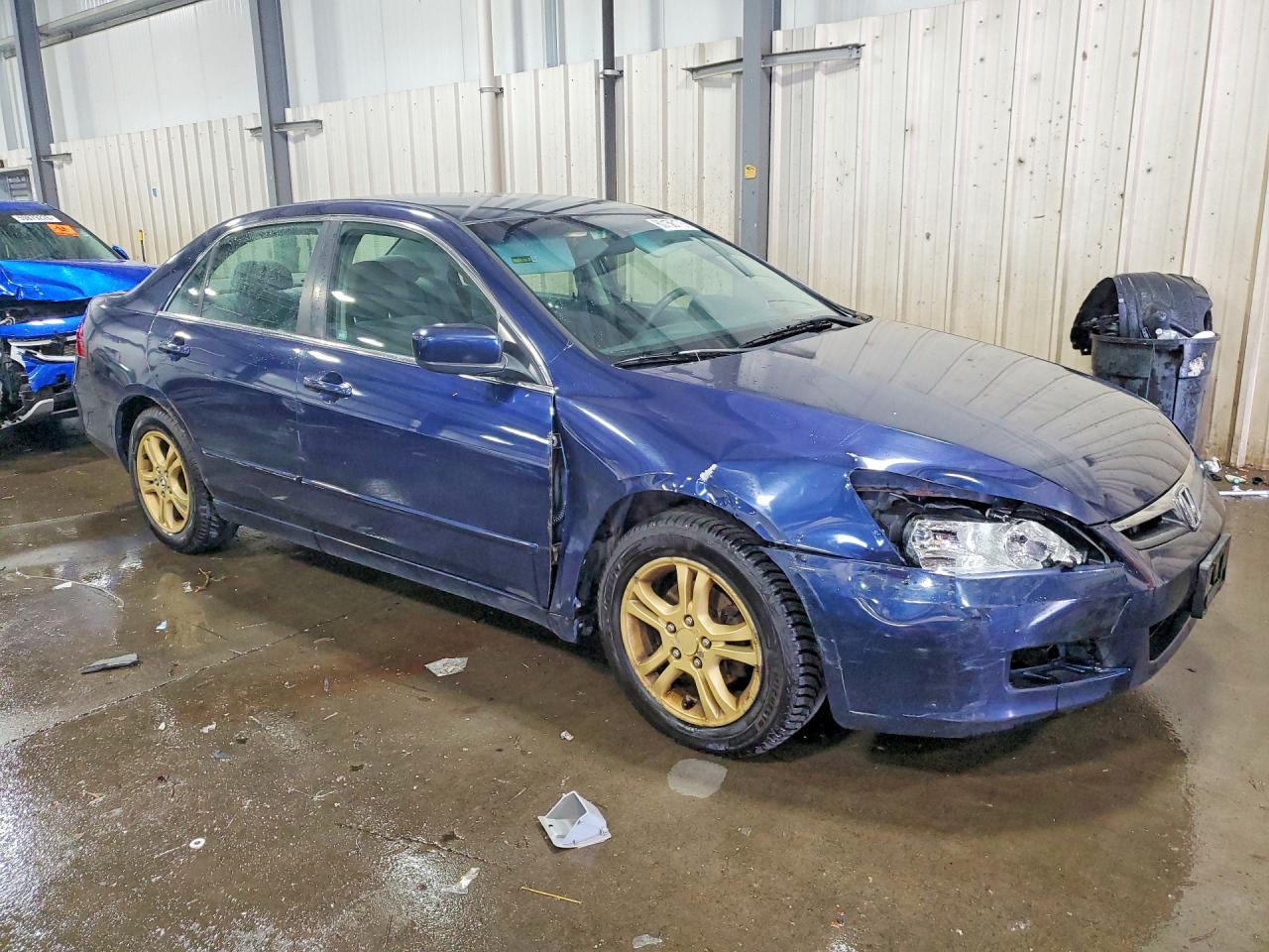 2006 Honda Accord Se Blue vin: 1HGCM56356A178622