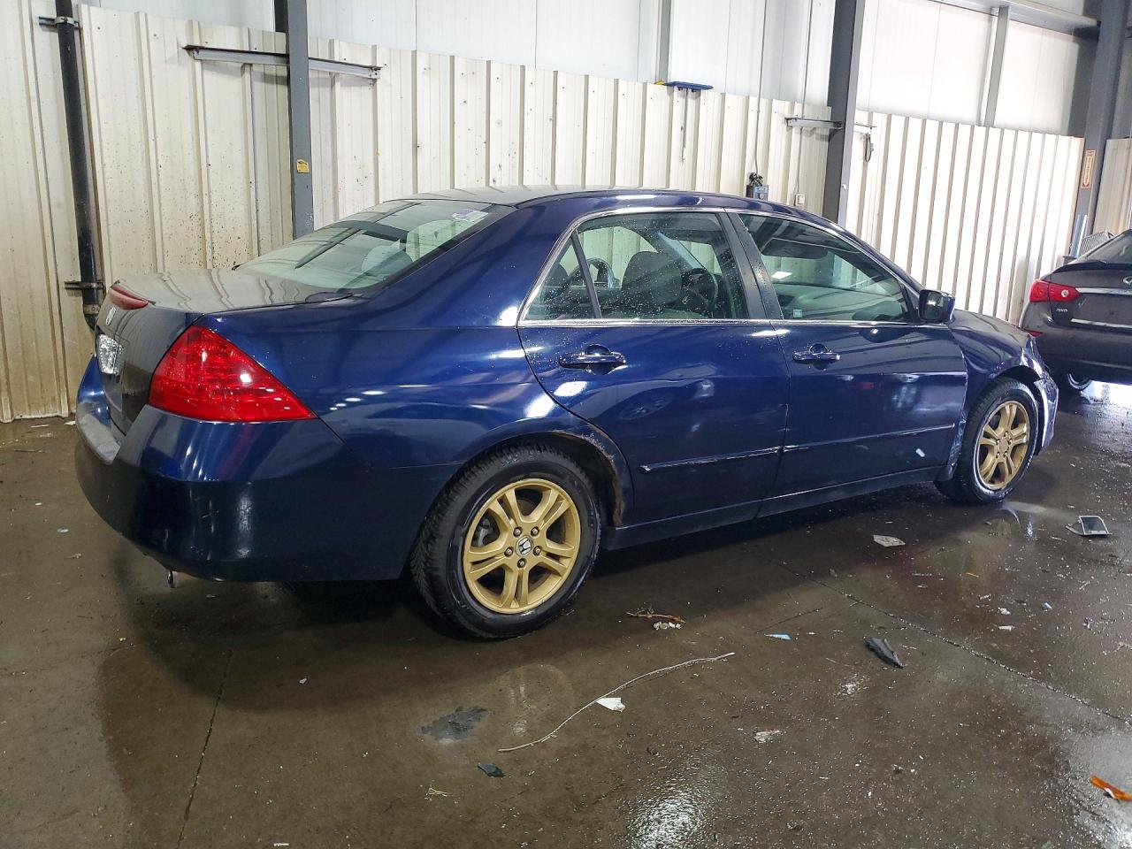 2006 Honda Accord Se Blue vin: 1HGCM56356A178622