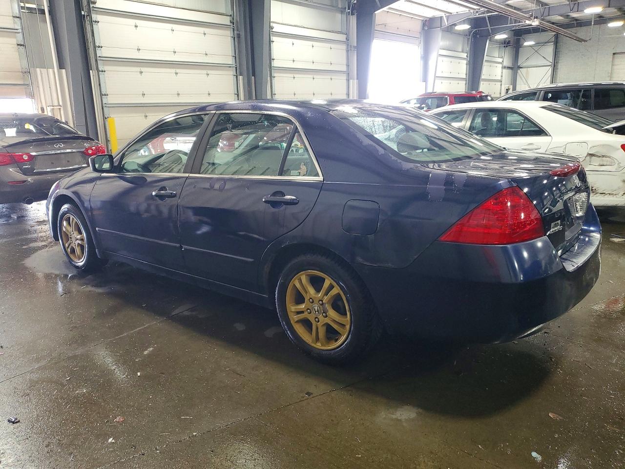 2006 Honda Accord Se Blue vin: 1HGCM56356A178622