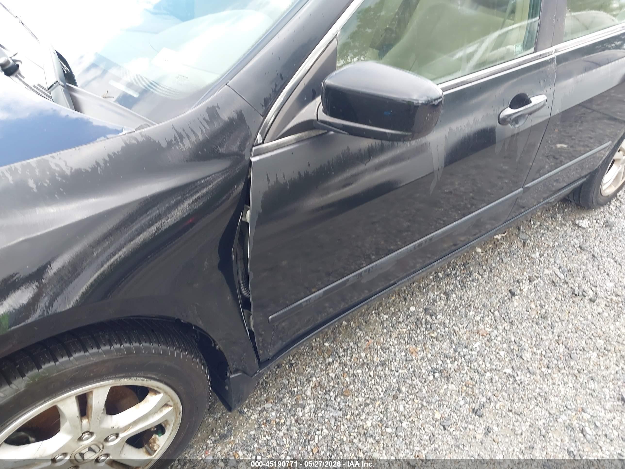 2006 Honda Accord 2.4 Se Black vin: 1HGCM56356A179463