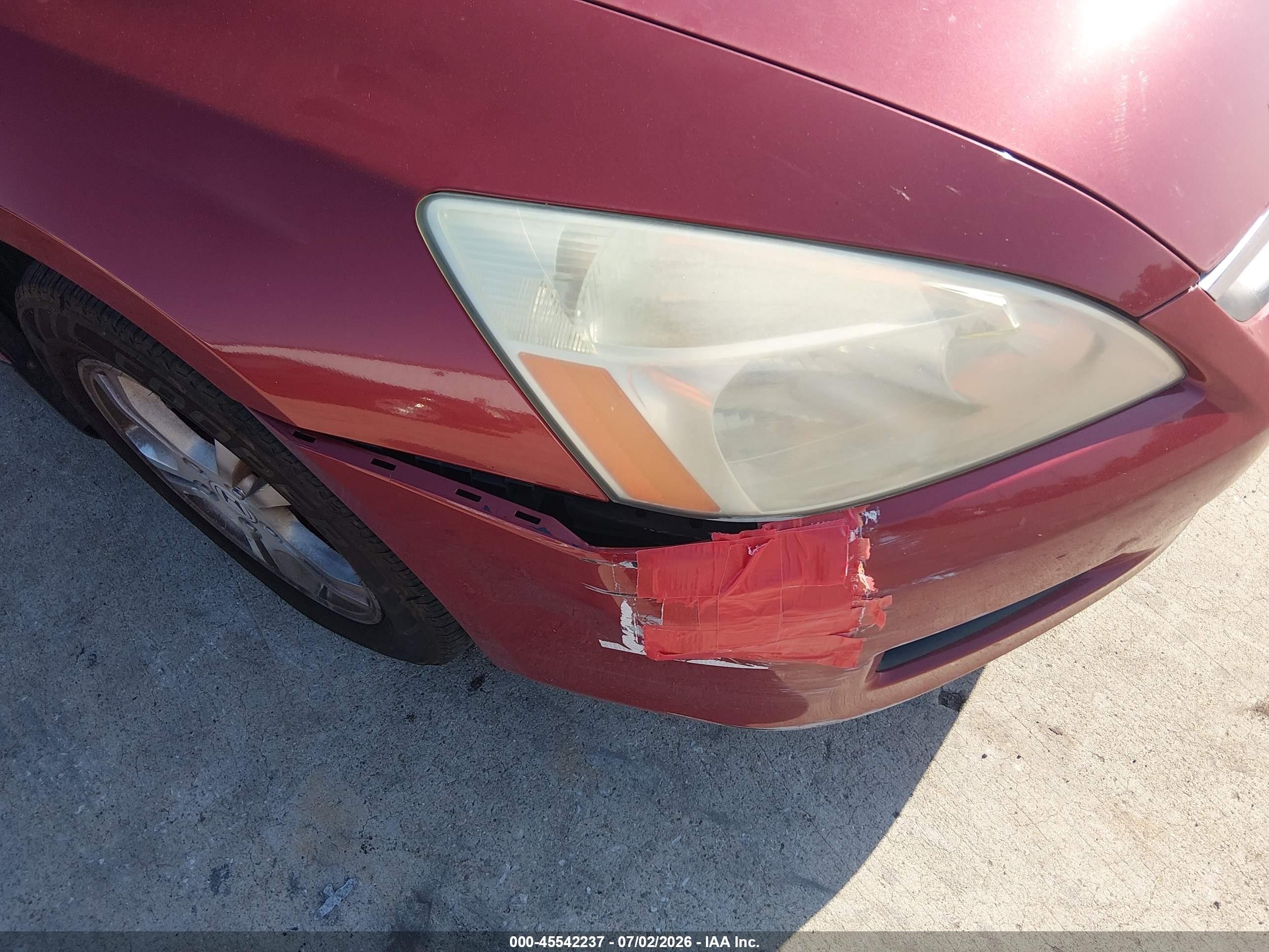 2007 Honda Accord 2.4 Se Red vin: 1HGCM56357A008424