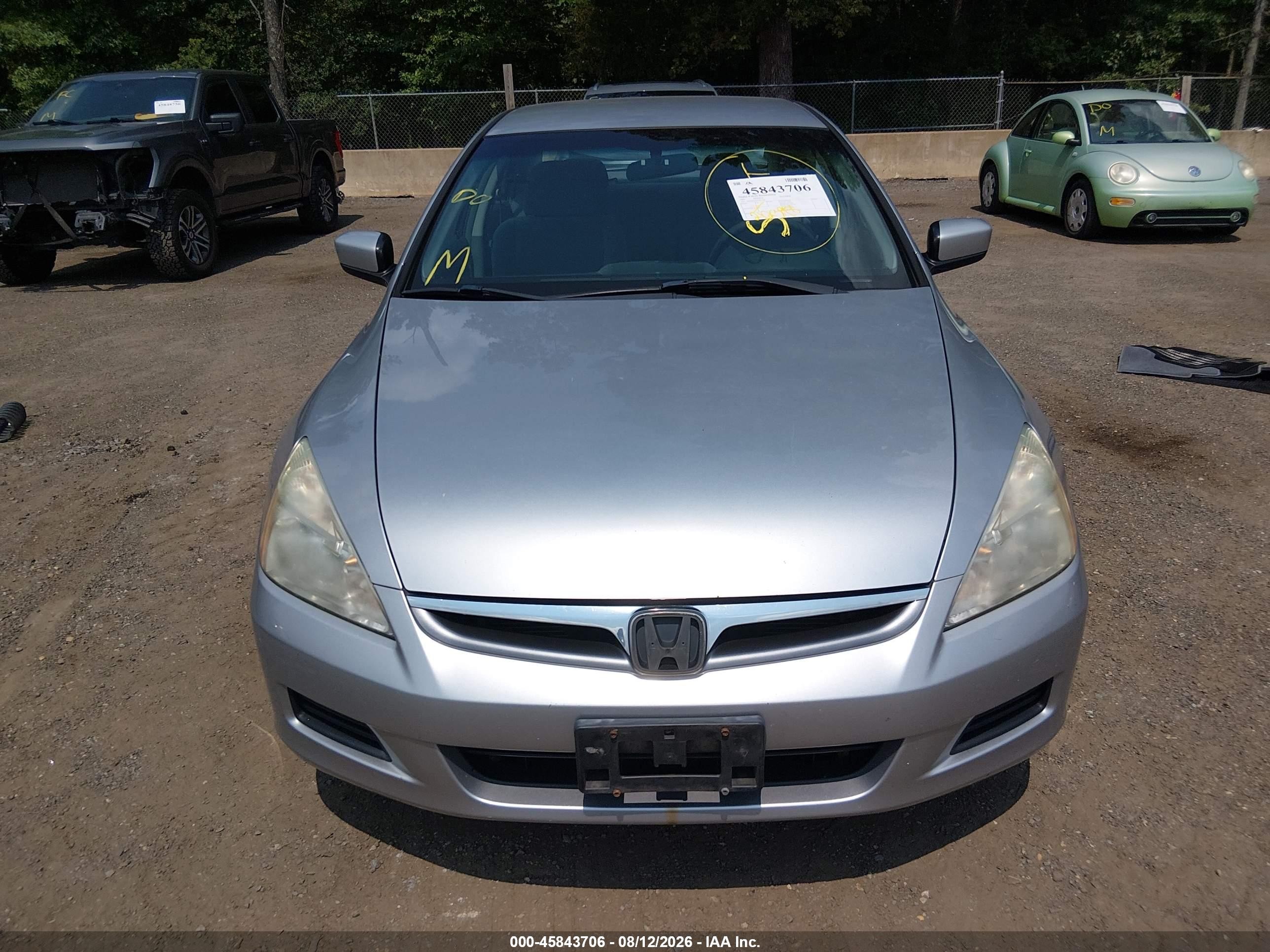 2007 Honda Accord 2.4 Se Silver vin: 1HGCM56357A033503