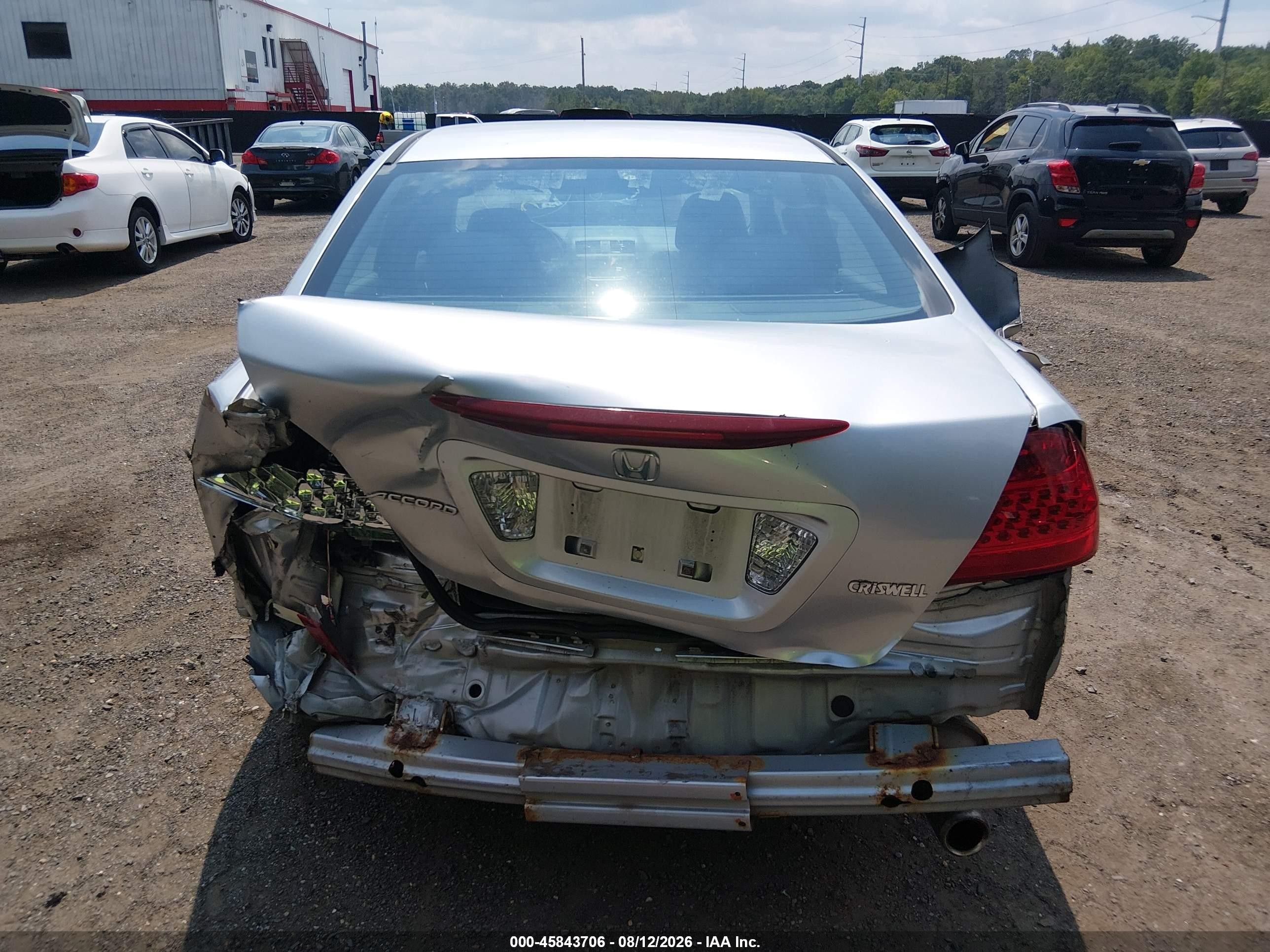 2007 Honda Accord 2.4 Se Silver vin: 1HGCM56357A033503