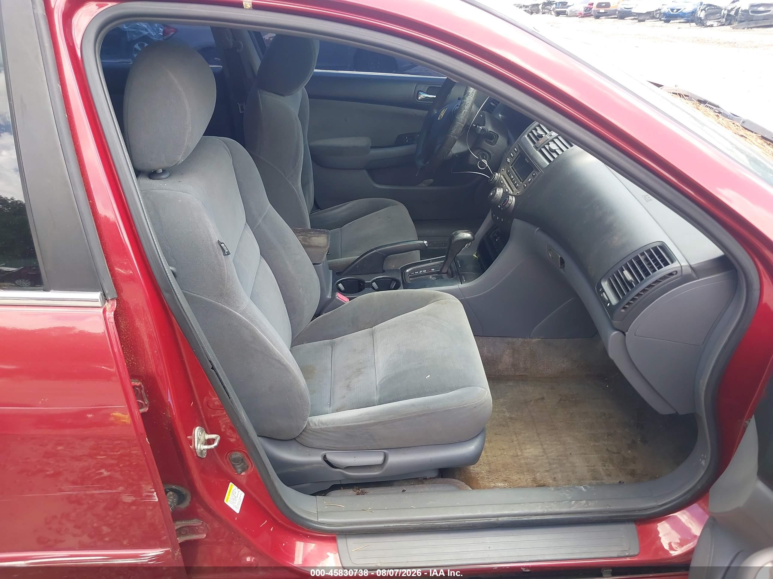 2007 Honda Accord 2.4 Se Red vin: 1HGCM56357A071801