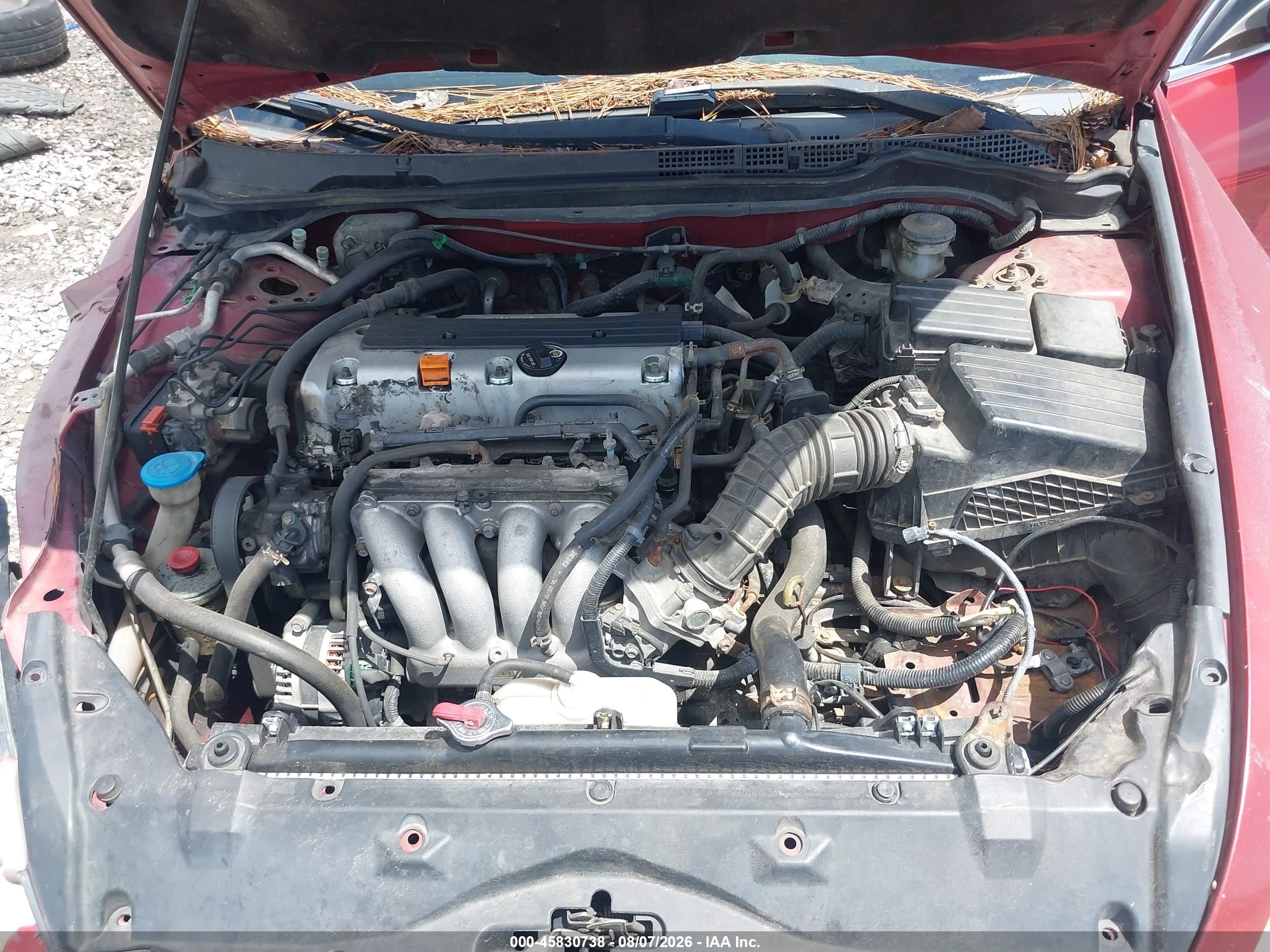 2007 Honda Accord 2.4 Se Red vin: 1HGCM56357A071801