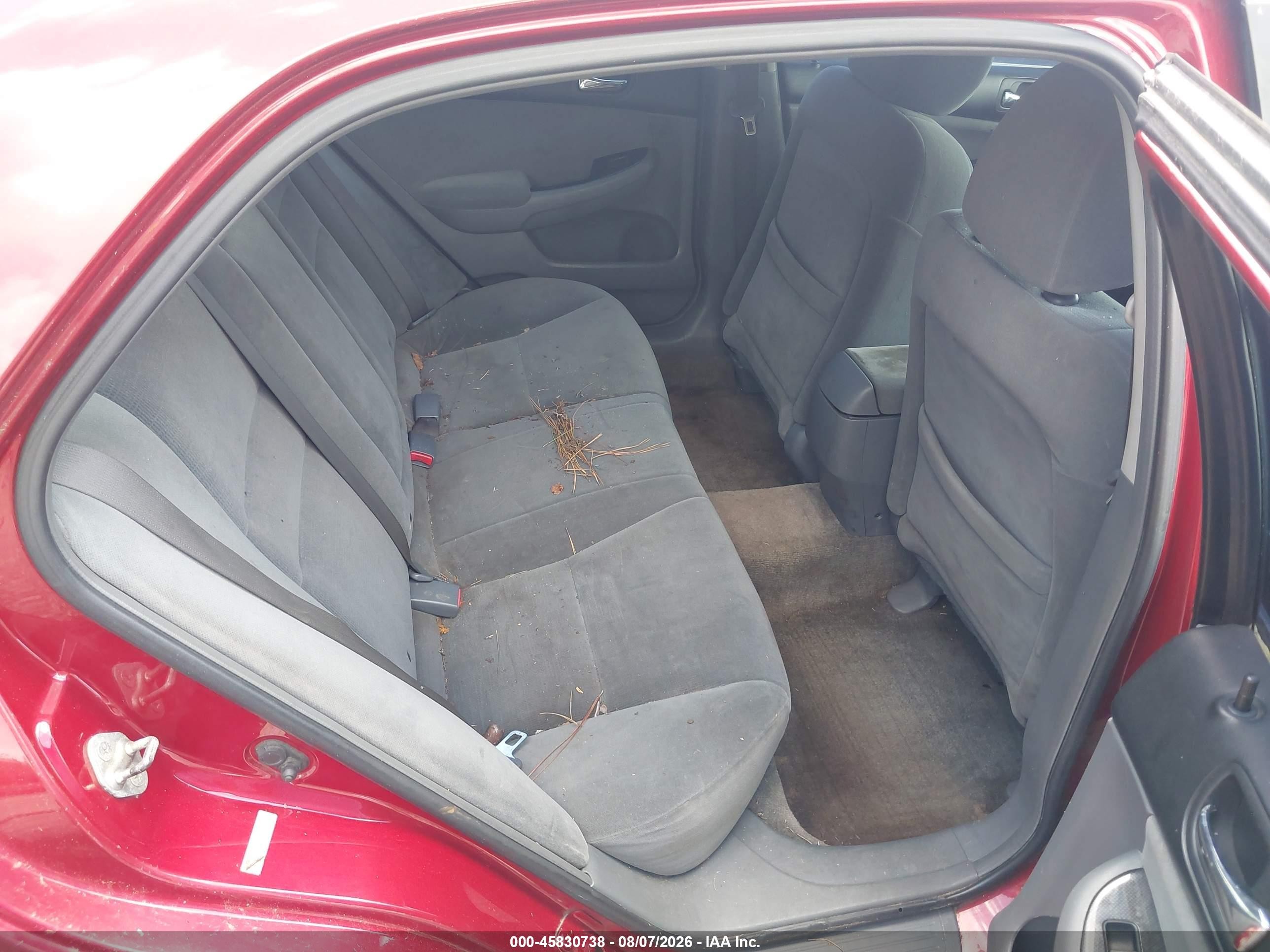 2007 Honda Accord 2.4 Se Red vin: 1HGCM56357A071801