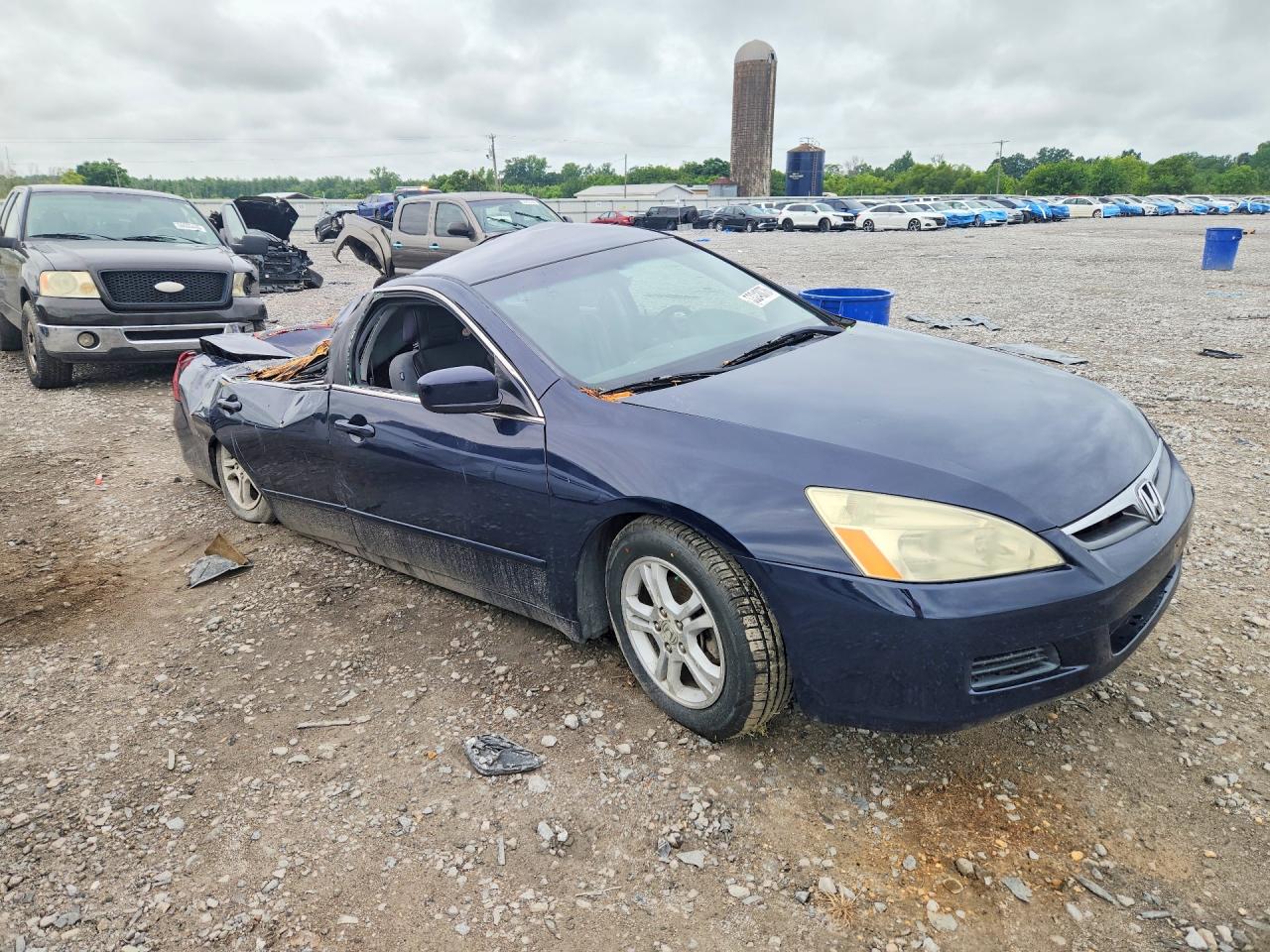 2007 Honda Accord Se Blue vin: 1HGCM56357A079526