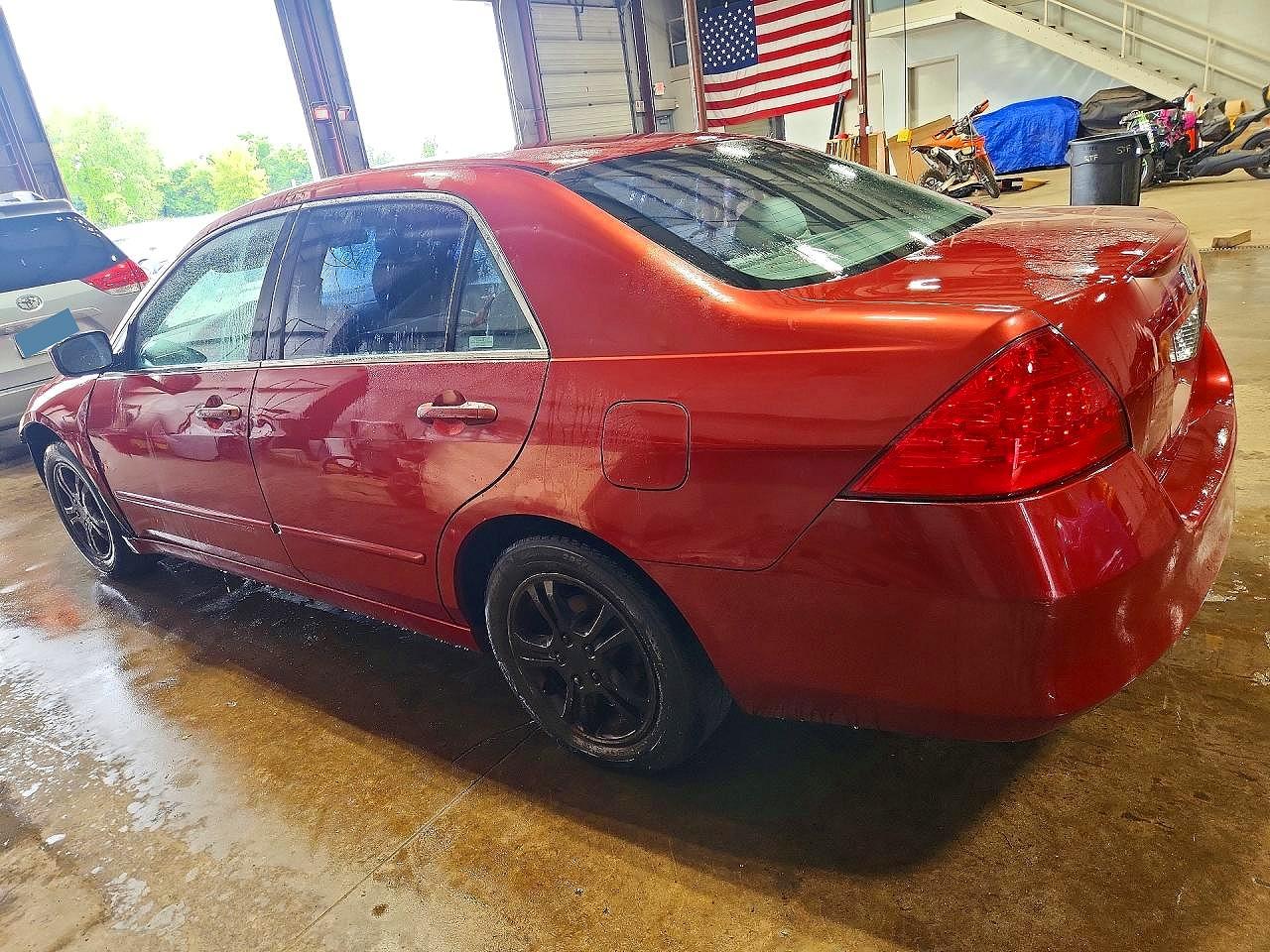 2007 Honda Accord Se Burgundy vin: 1HGCM56357A148750