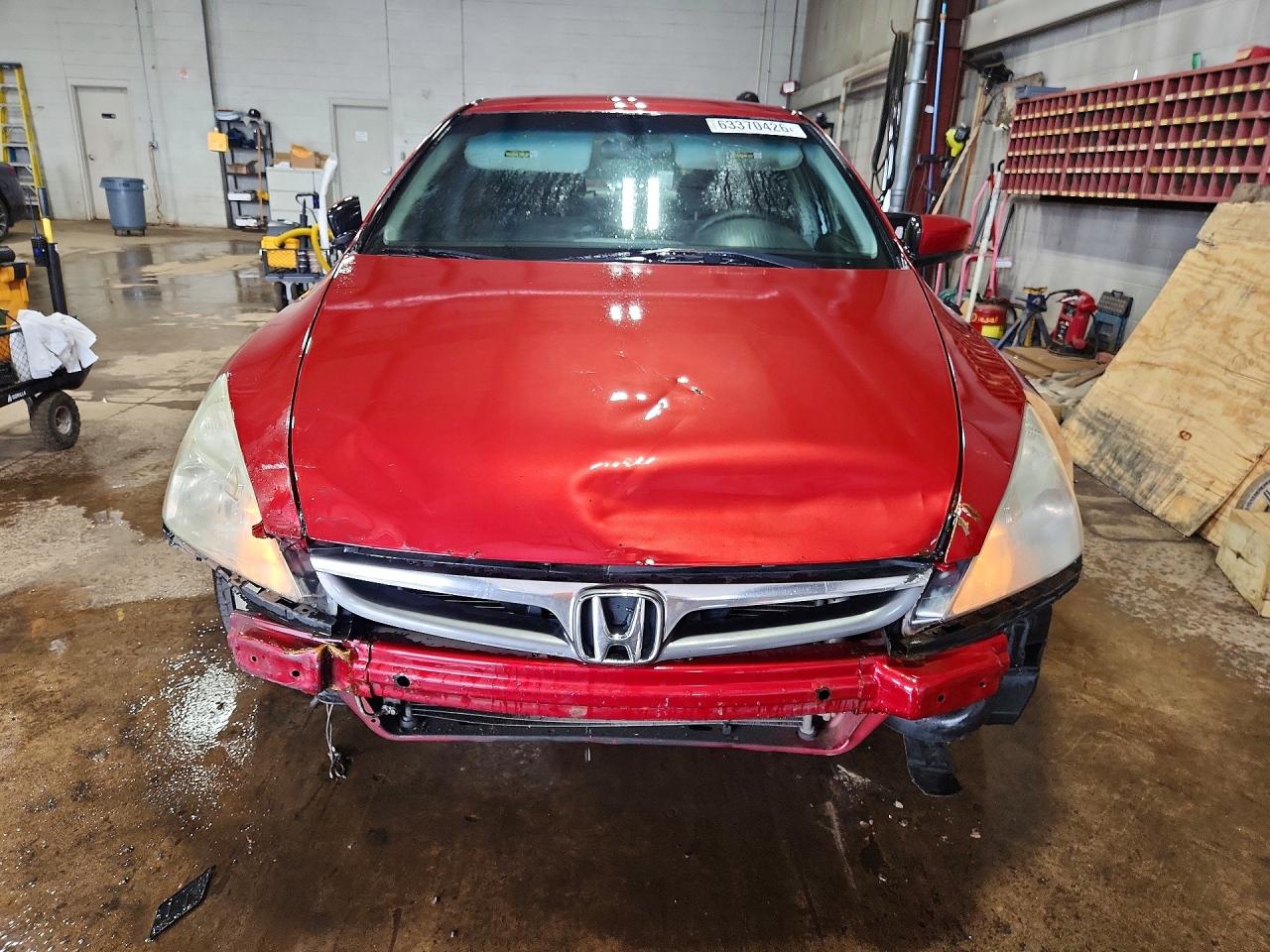 2007 Honda Accord Se Burgundy vin: 1HGCM56357A148750
