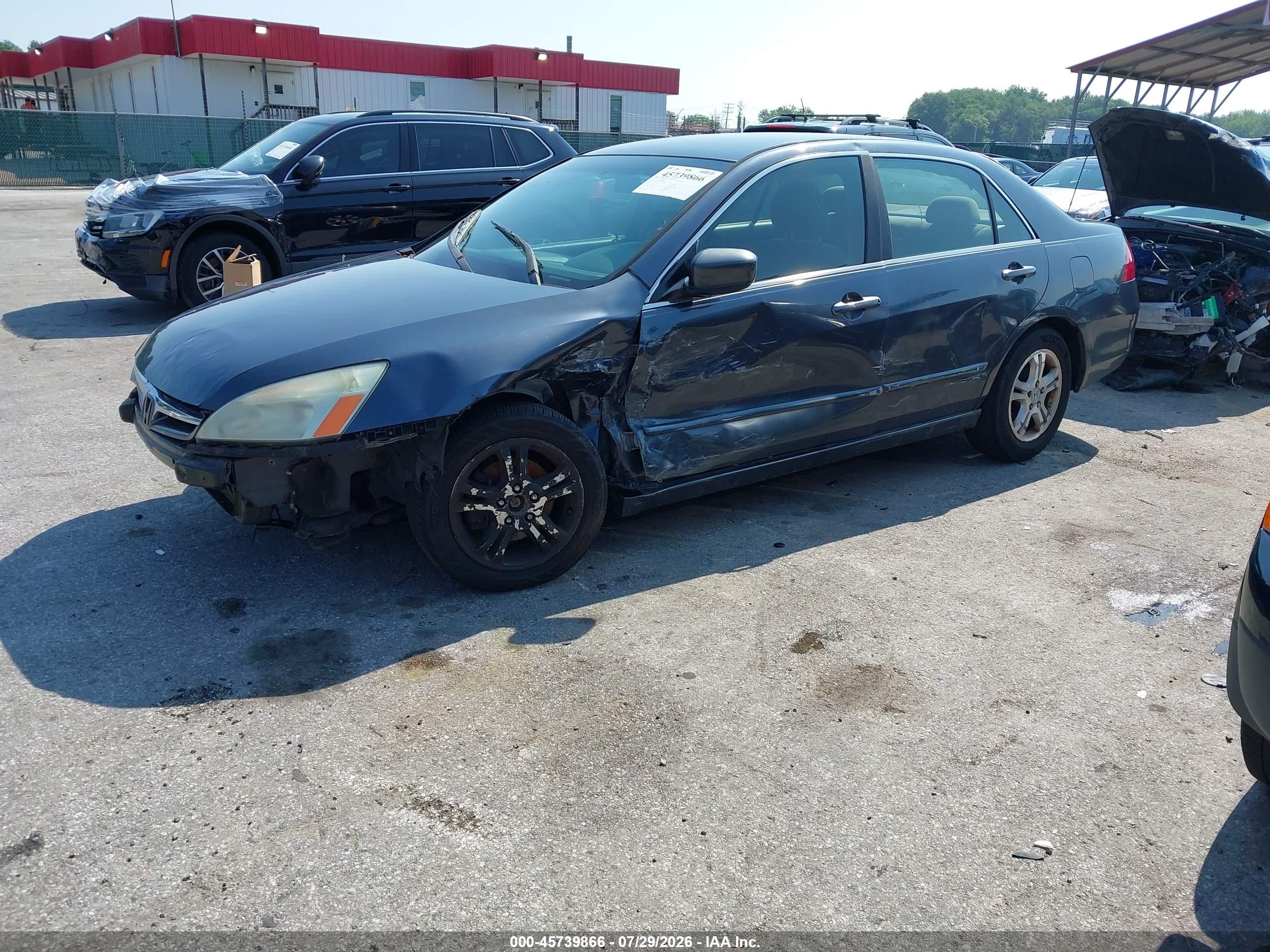 2007 Honda Accord 2.4 Se Gray vin: 1HGCM56357A204928