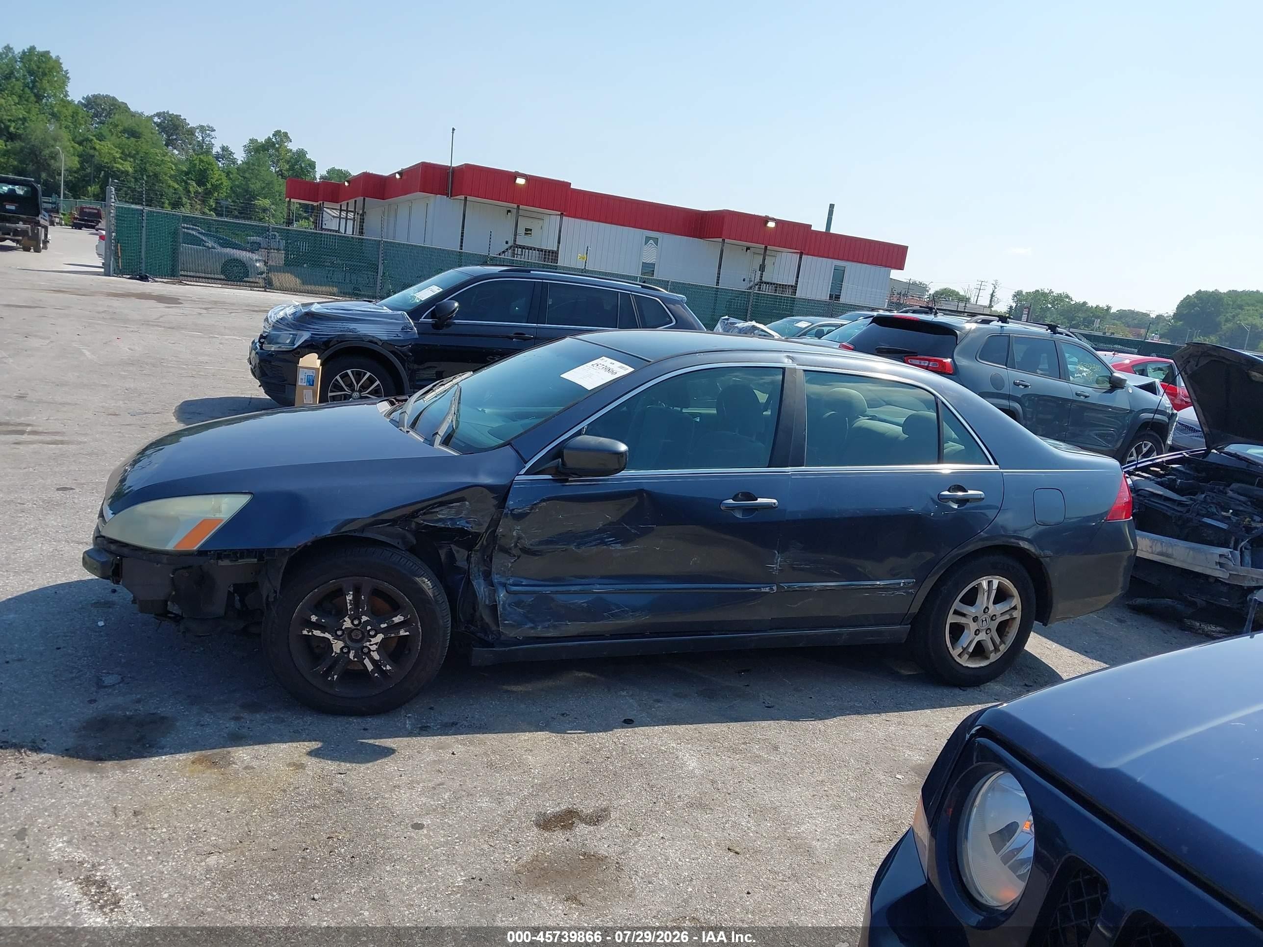2007 Honda Accord 2.4 Se Gray vin: 1HGCM56357A204928