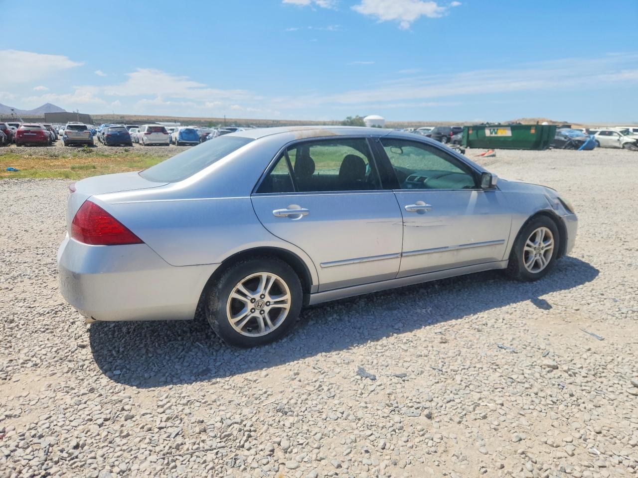2007 Honda Accord Se Silver vin: 1HGCM56357A209482