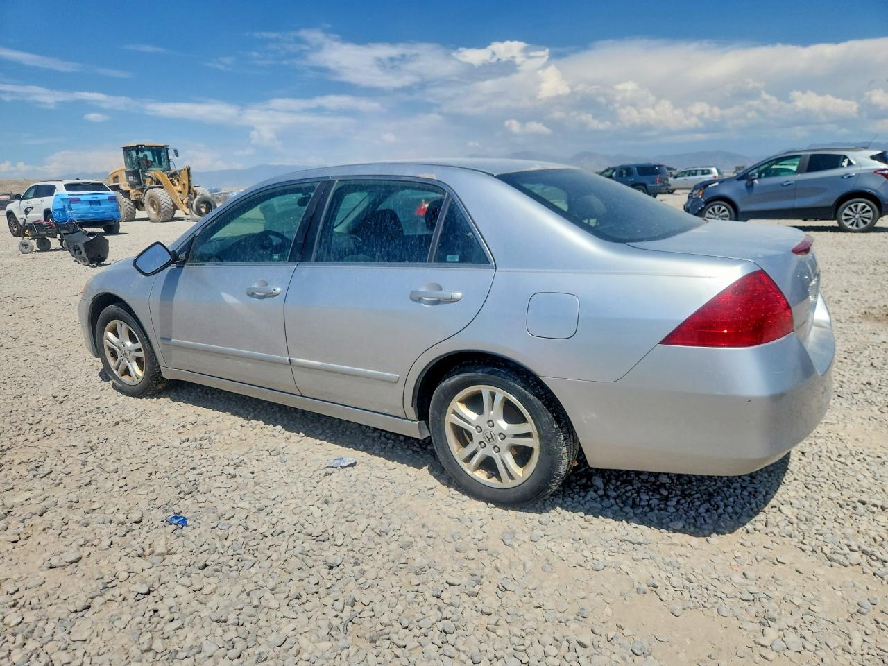 2007 Honda Accord Se Silver vin: 1HGCM56357A209482